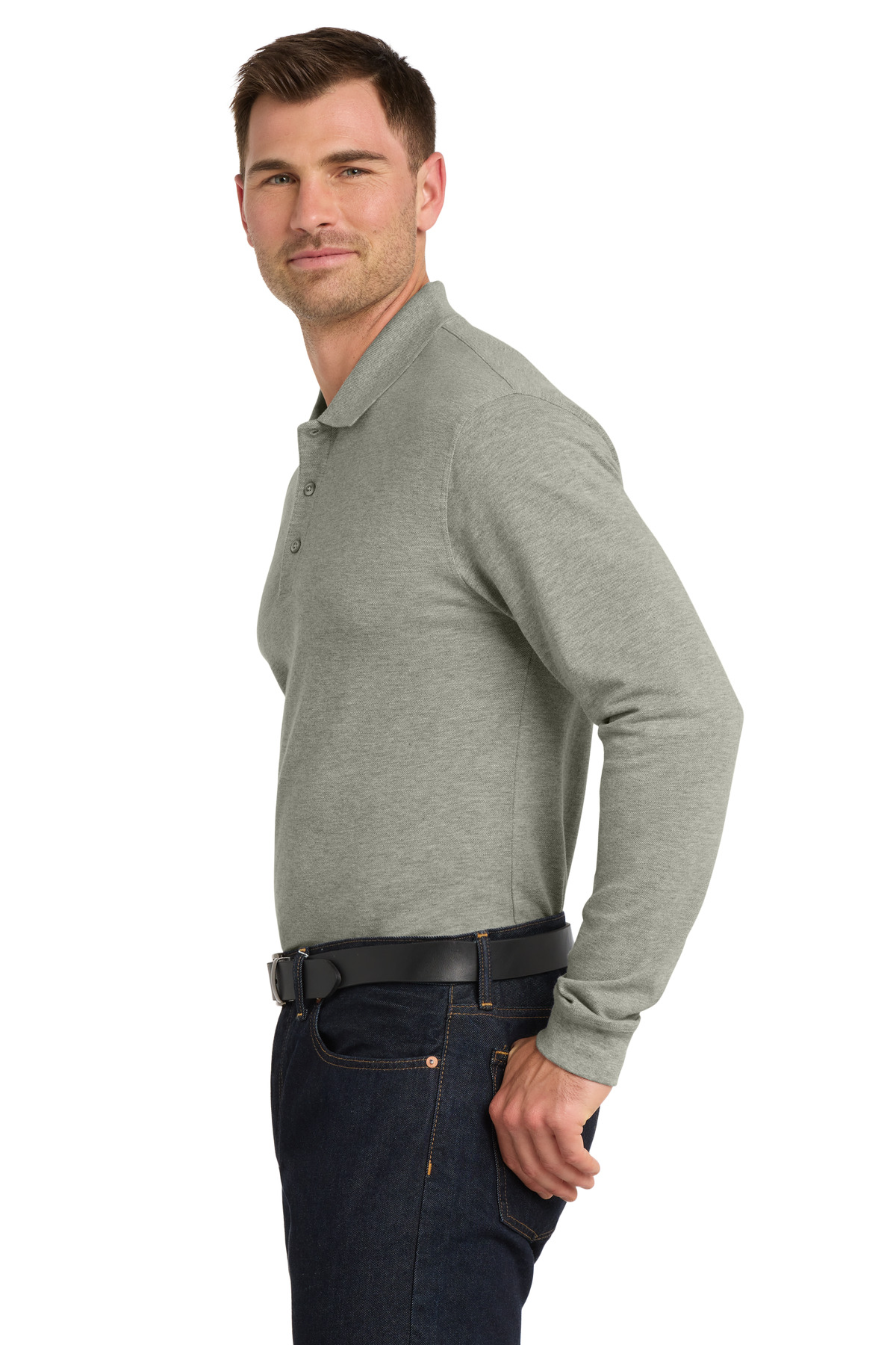 Port Authority EZCotton Long Sleeve Polo. K8000LS