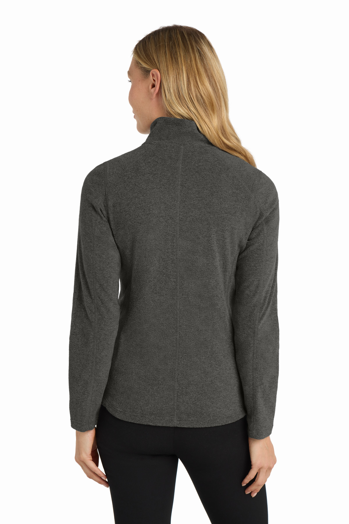 Port Authority Women's Heather Microfleece Full-Zip Jacket. L235