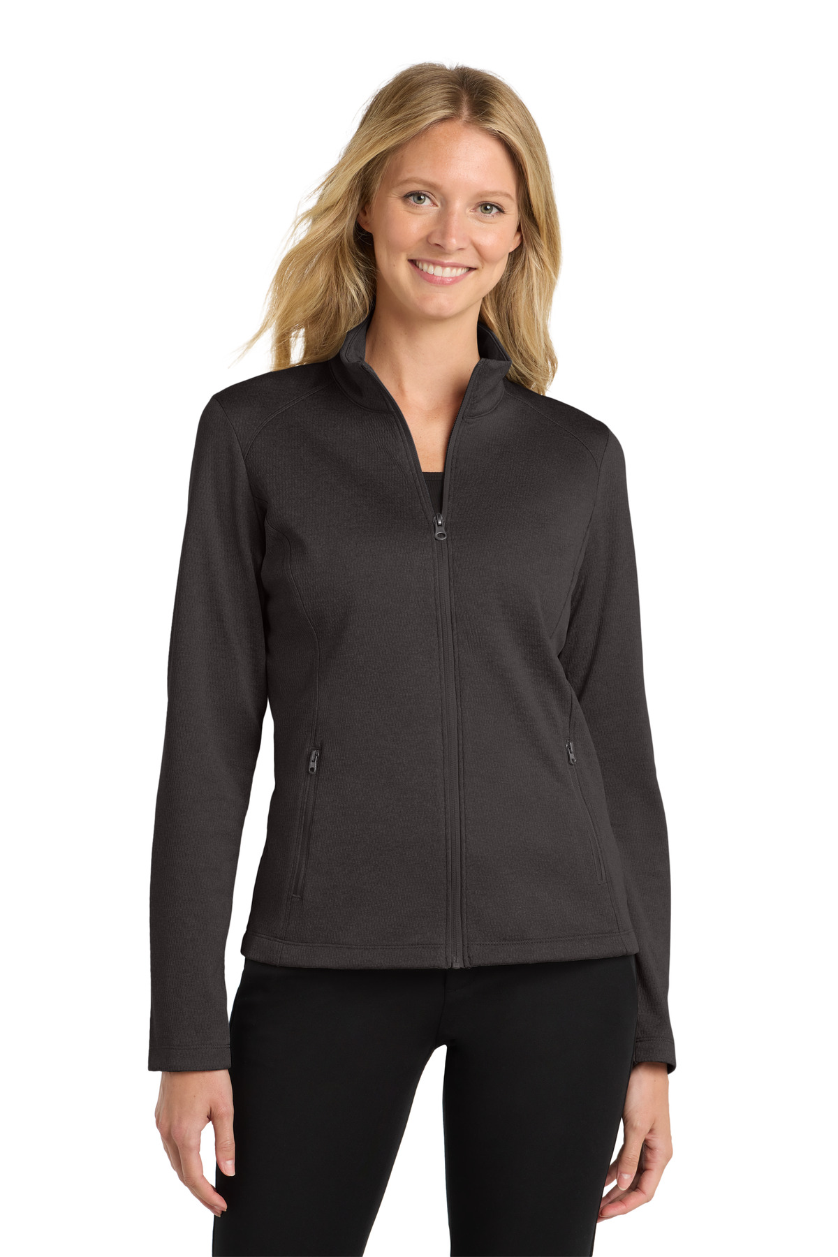  DISCONTINUED  Port Authority  ┬«  Women's Diamond Heather Fleece Full-Zip Jacket L249