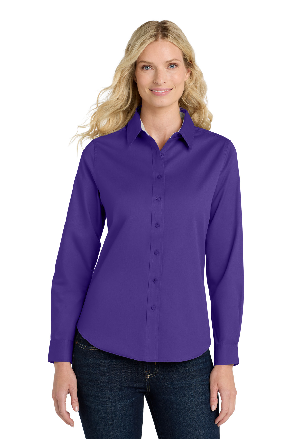 Port Authority Women's Long Sleeve Easy Care Shirt. L608