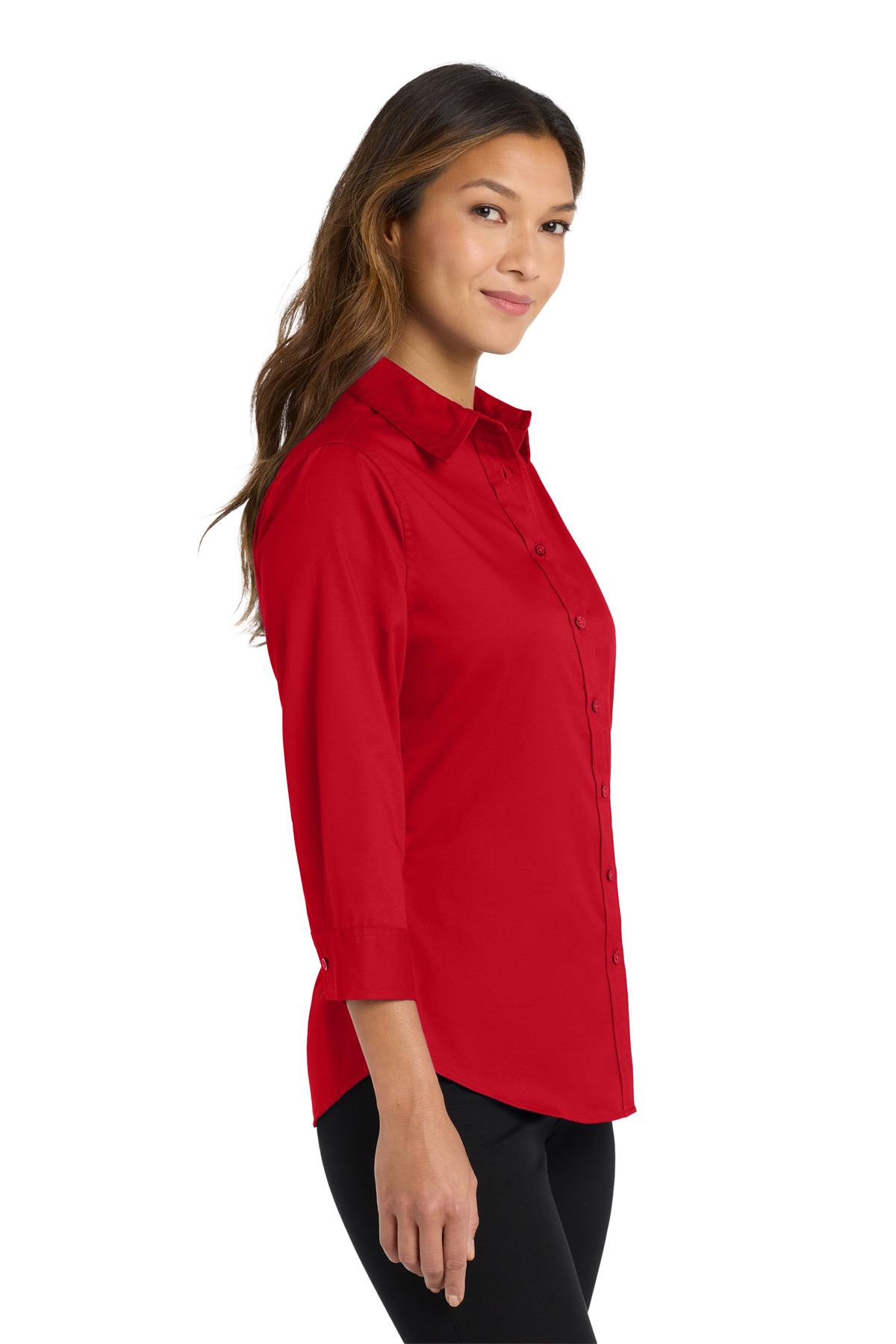 Port Authority Women's 3/4-Sleeve Easy Care Shirt. L612