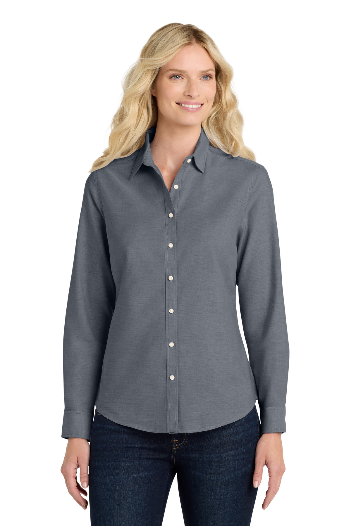 Port Authority ® Women's SuperPro ™ Oxford Shirt. L658
