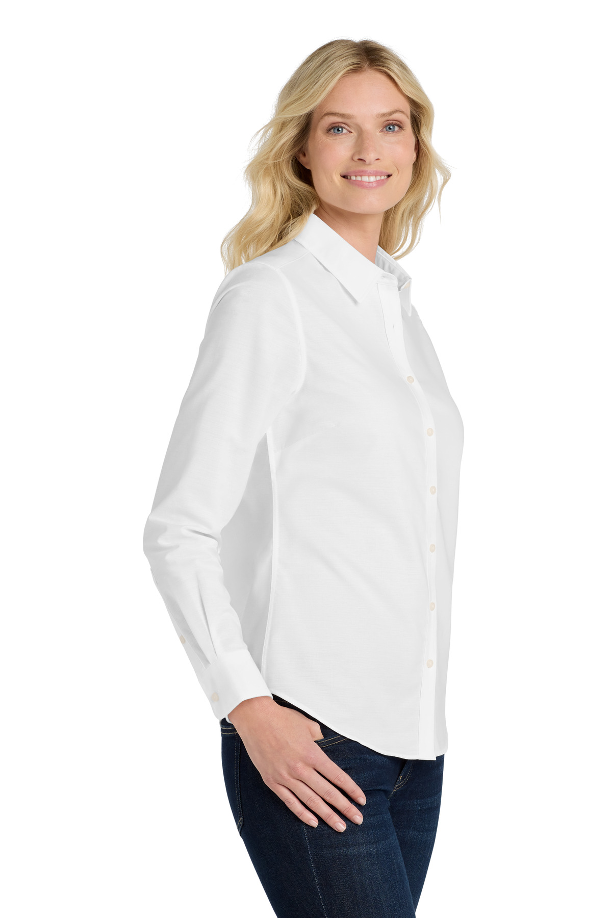 Port Authority Women's SuperPro Oxford Shirt. L658