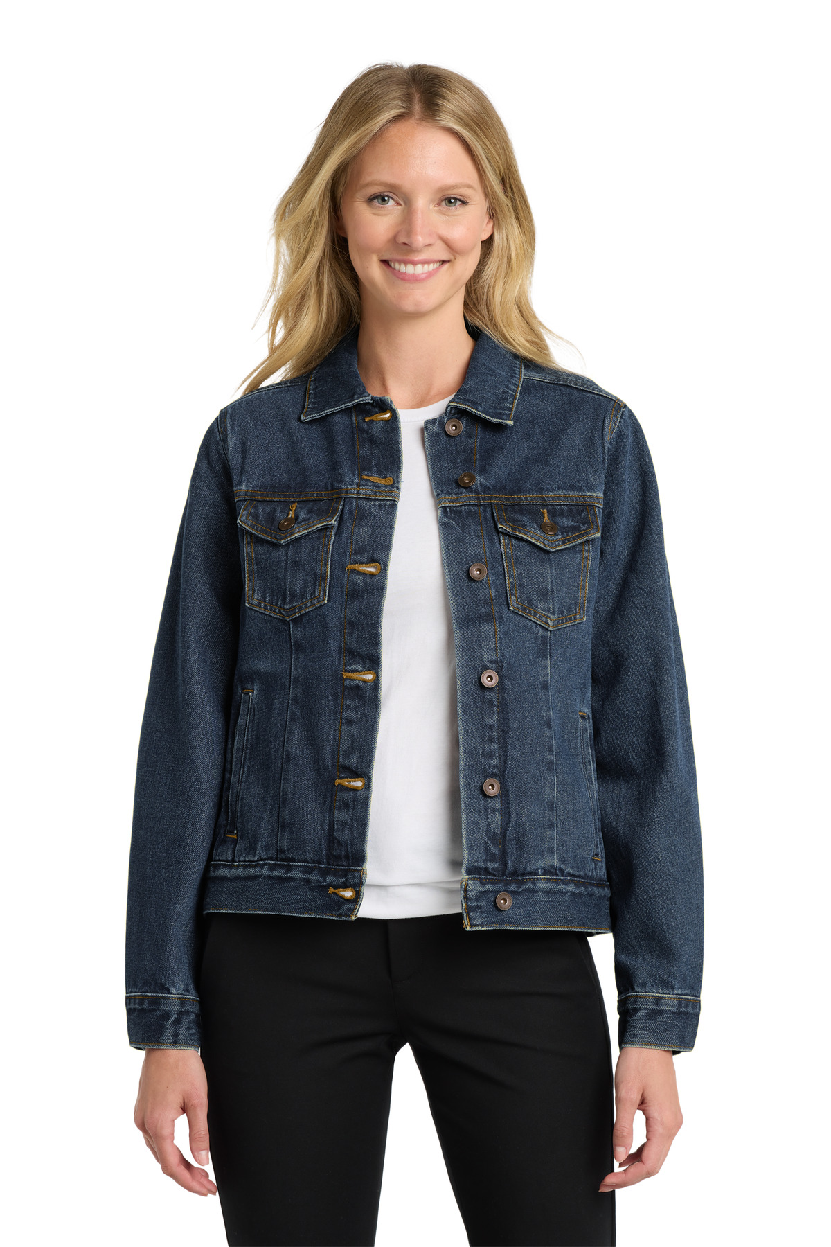 Port Authority Women&#39;s Denim Jacket-Port Authority
