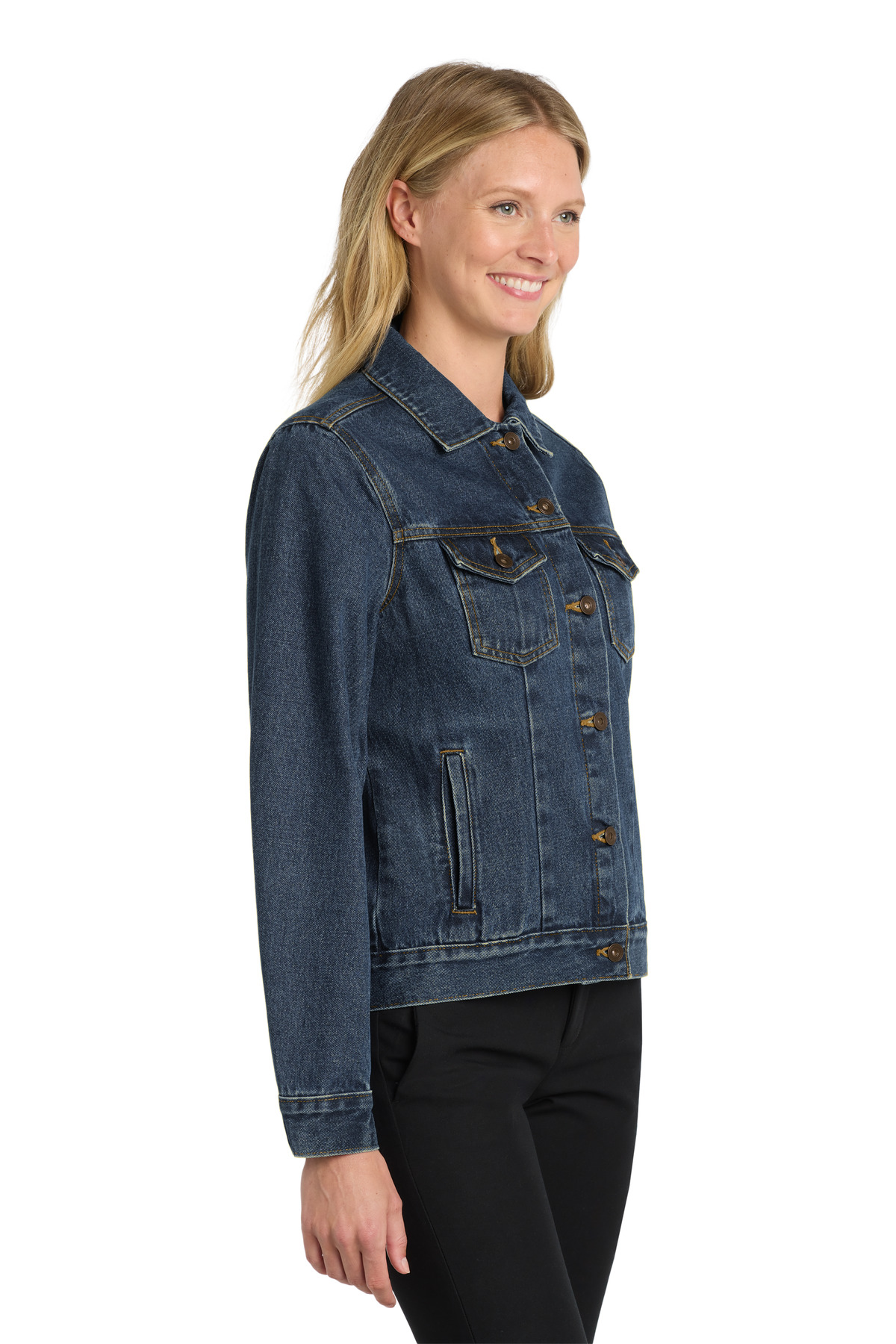Port Authority Women's Denim Jacket. L7620