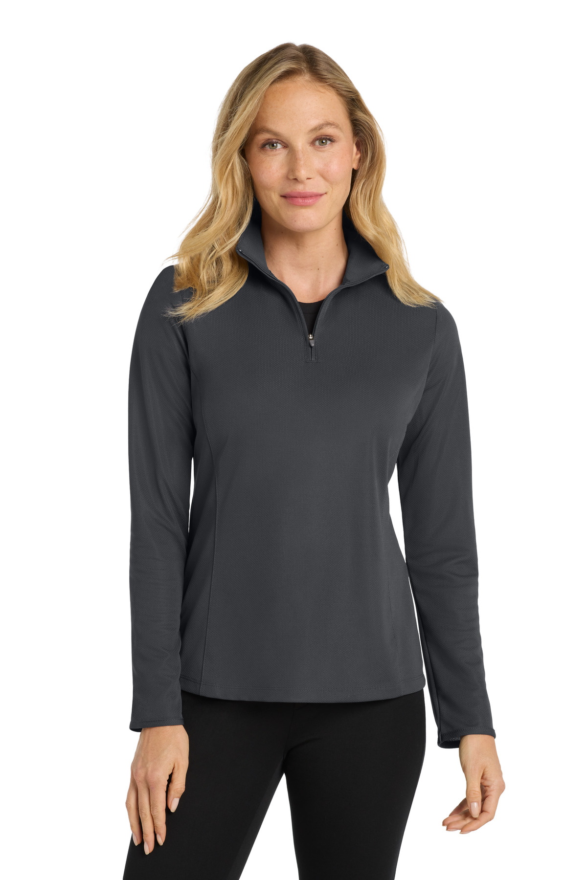 Port Authority Women&#8216;s Pinpoint Mesh 1/2-Zip-Port Authority