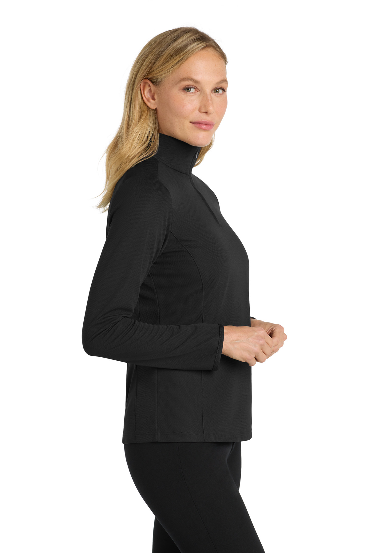 Port Authority Women's Pinpoint Mesh 1/2-Zip . L806