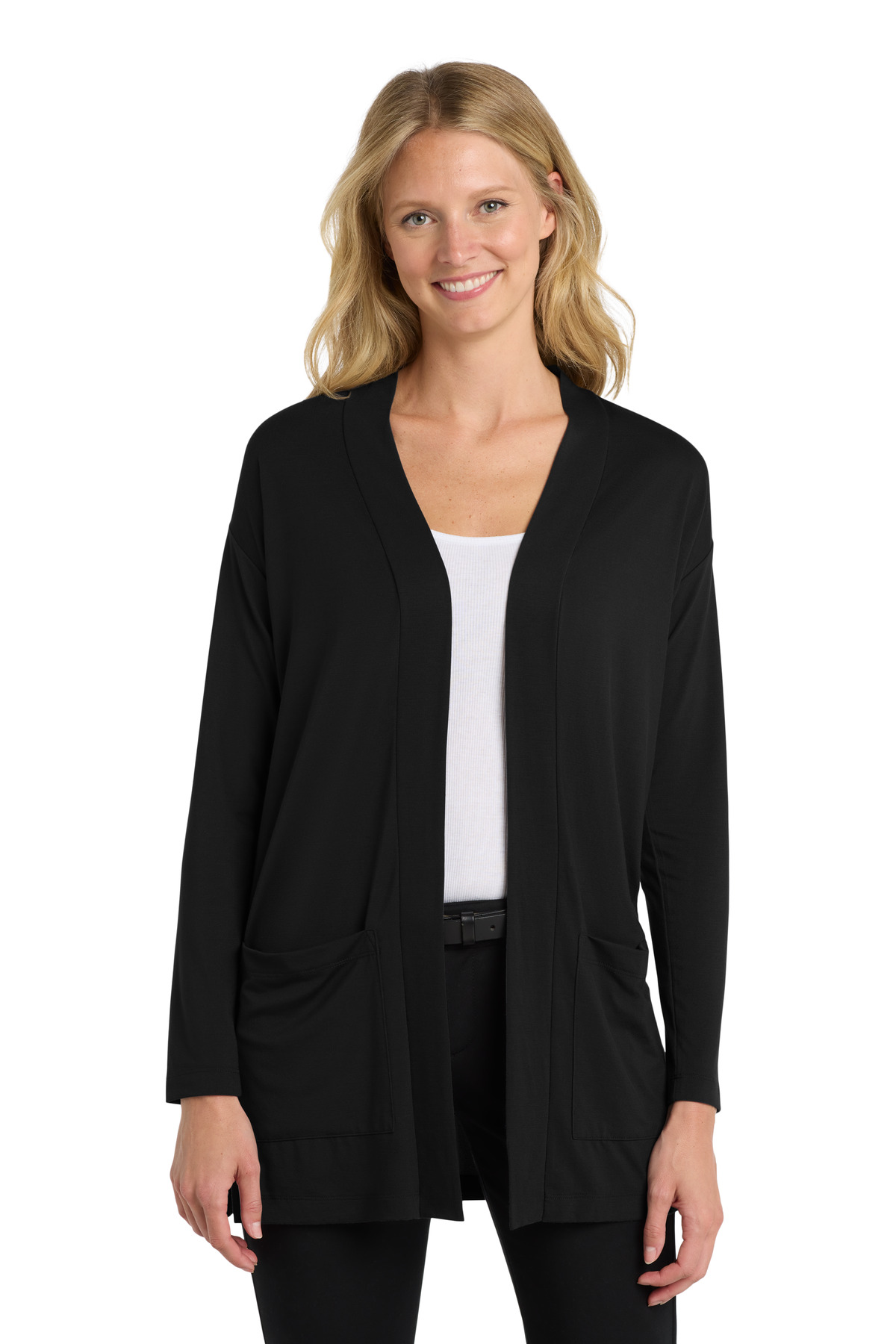 Port Authority Women&#8216;s Concept Long Pocket Cardigan-Port Authority