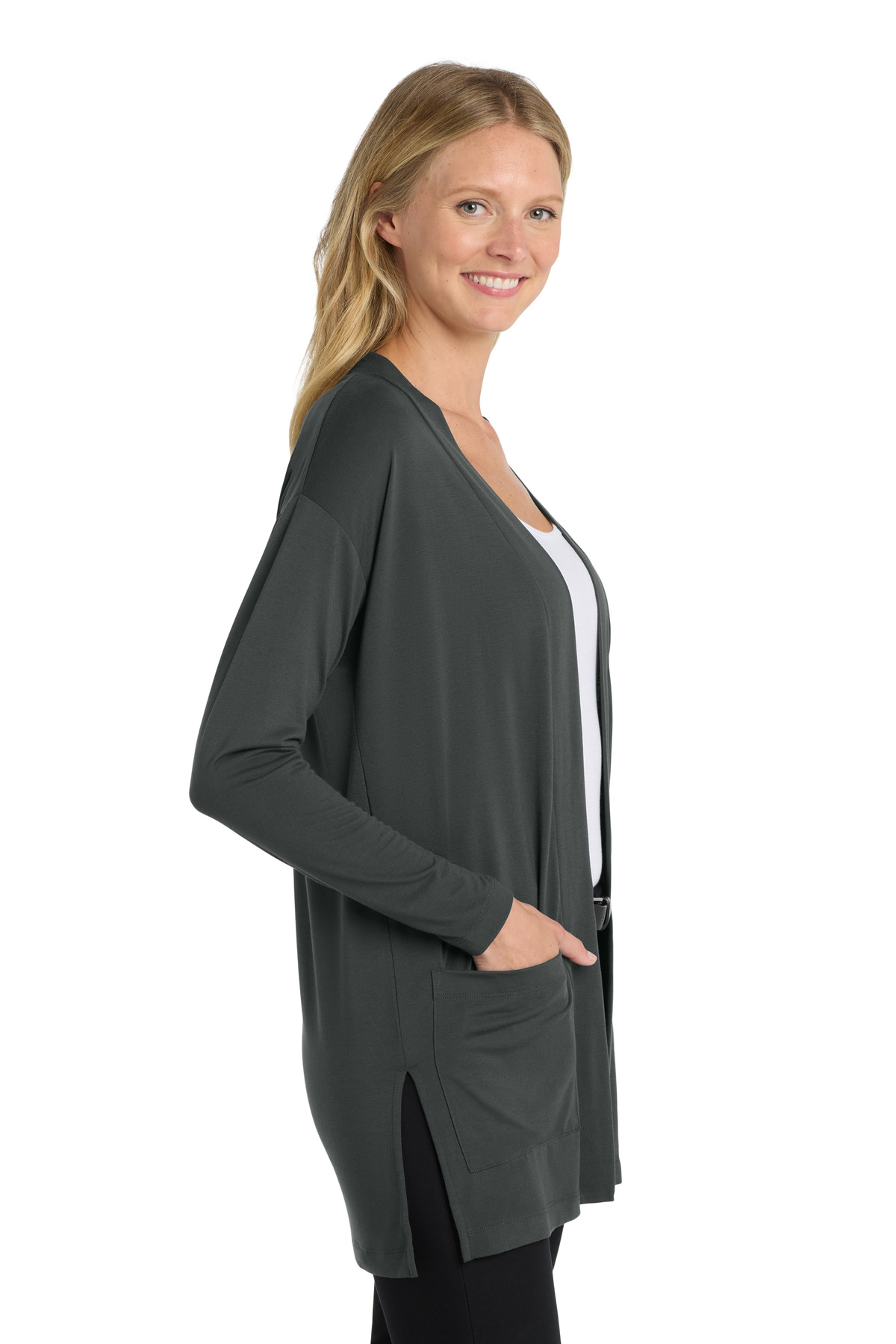 Port Authority Women's Concept Long Pocket Cardigan . LK5434