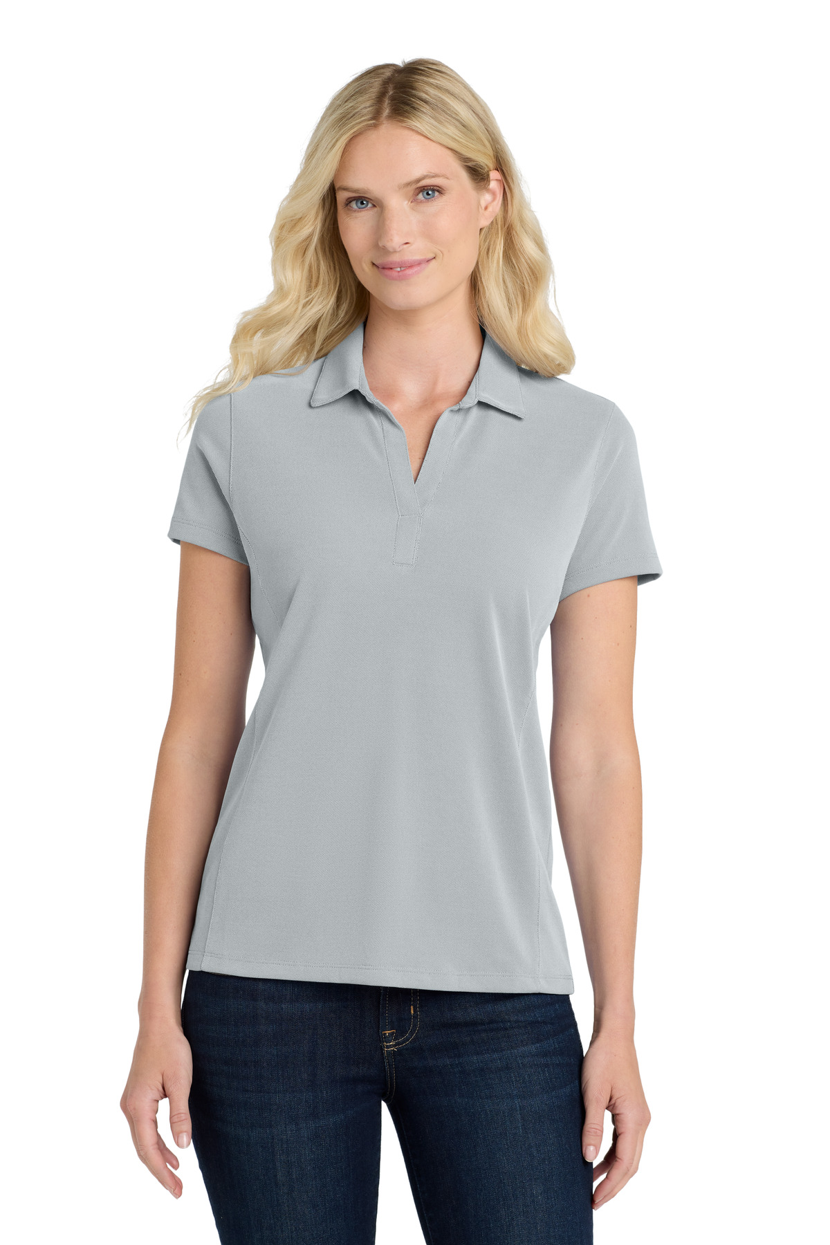 Port Authority Women's Poly Oxford Pique Polo. LK582
