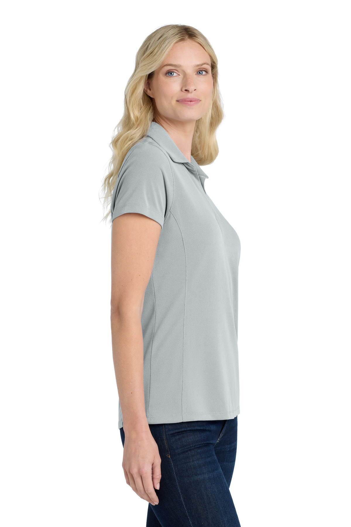 Port Authority Women's Poly Oxford Pique Polo. LK582