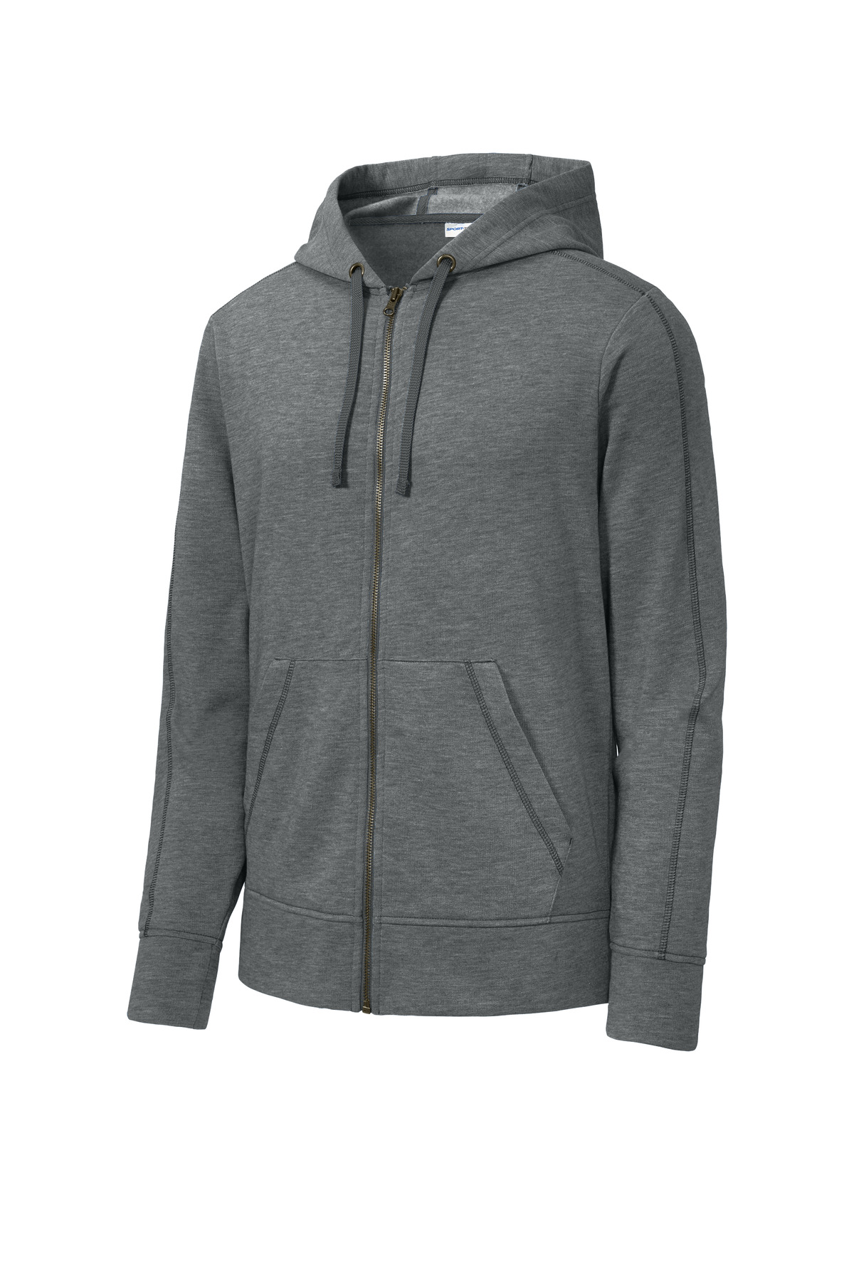 Sport-Tek PosiCharge Tri-Blend Wicking Fleece Full-Zip Hooded Jacket ST293