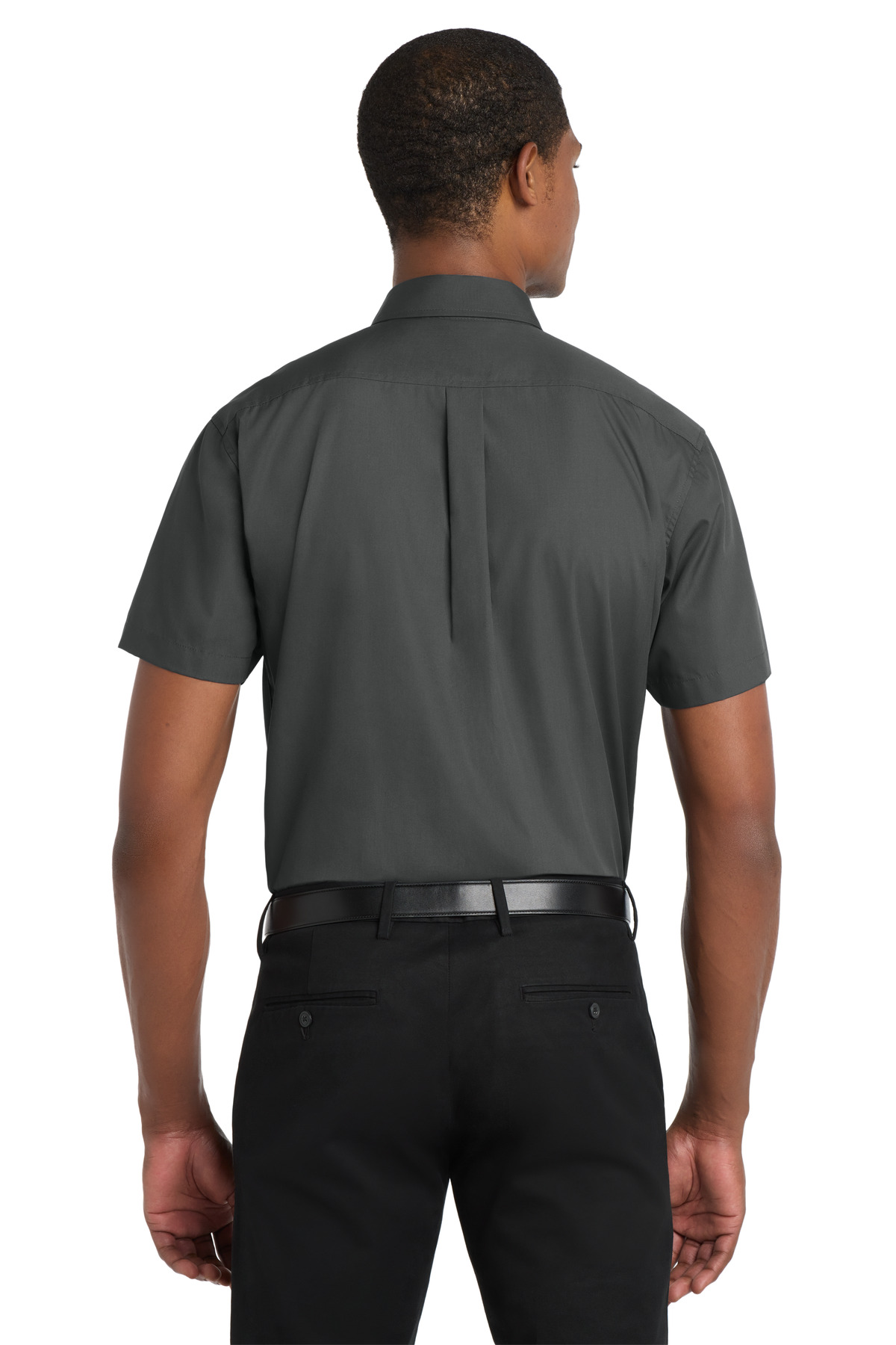 Port Authority Short Sleeve Carefree Poplin Shirt. W101
