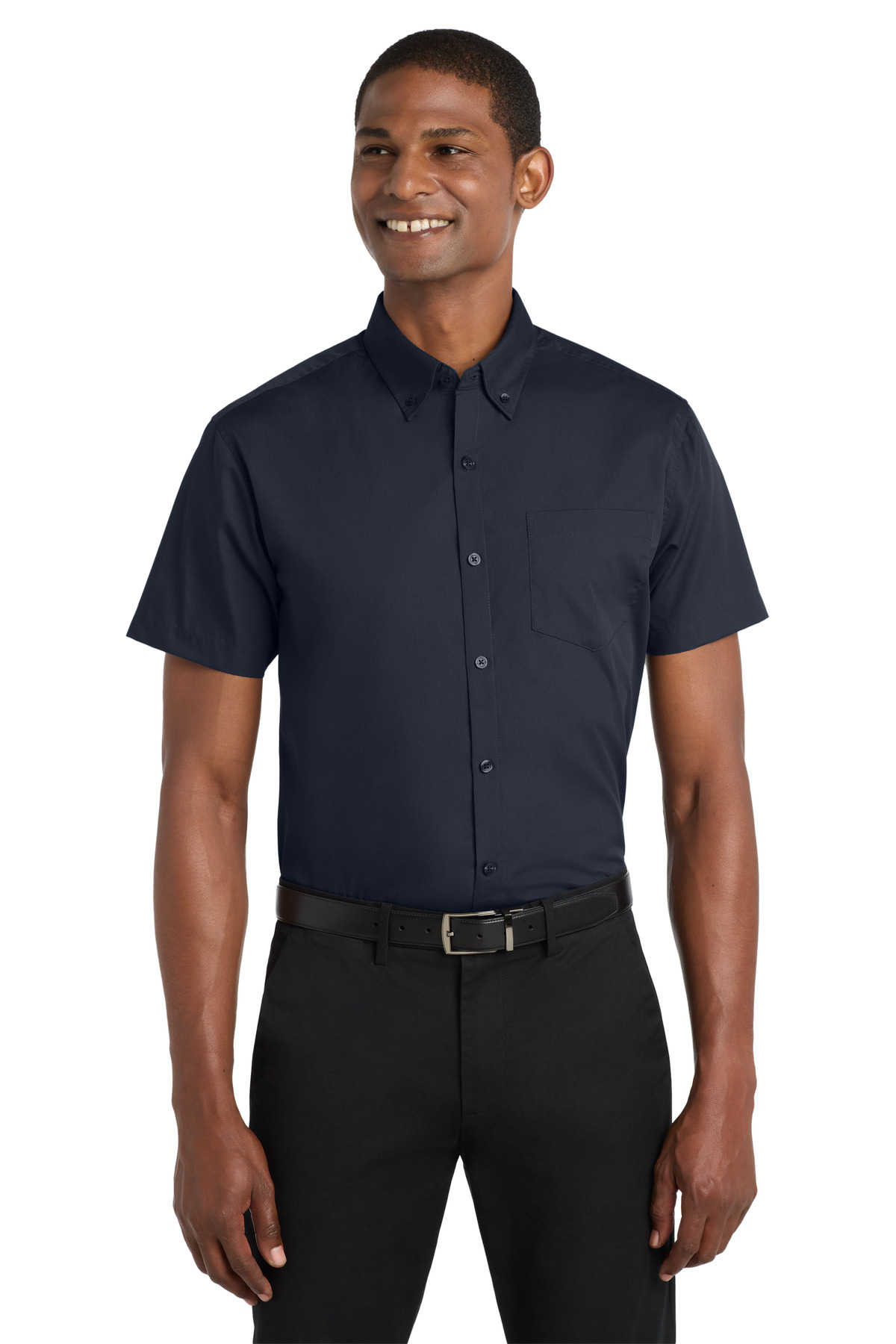 Port Authority ® Short Sleeve Carefree Poplin Shirt. W101 - Image 4