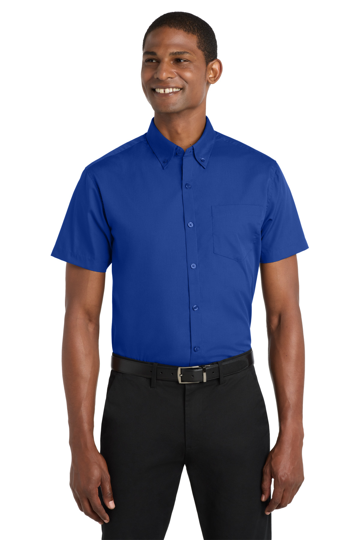 Port Authority ® Short Sleeve Carefree Poplin Shirt. W101 - Image 2