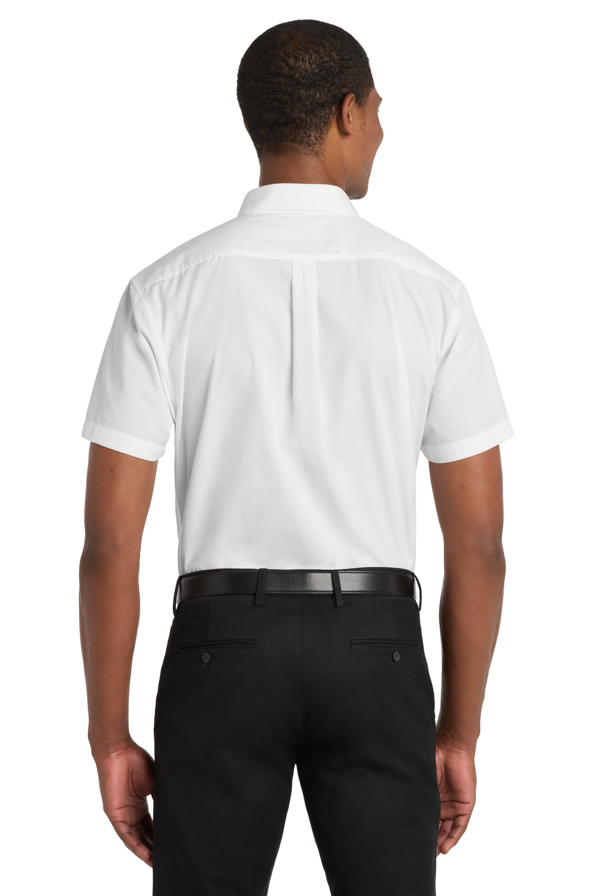 Port Authority Short Sleeve Carefree Poplin Shirt. W101