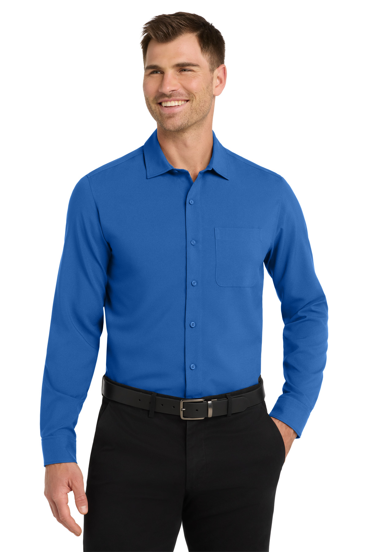 Port Authority ® Long Sleeve Performance Staff Shirt W401 - Image 5