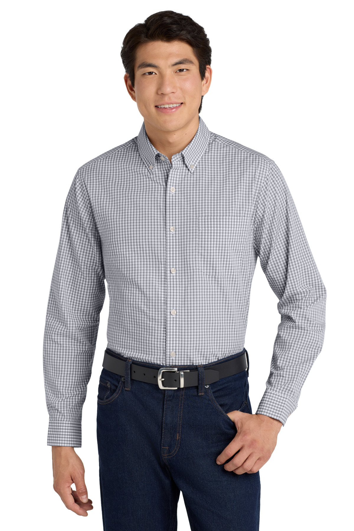 Port Authority ® Broadcloth Gingham Easy Care Shirt W644 - Image 2