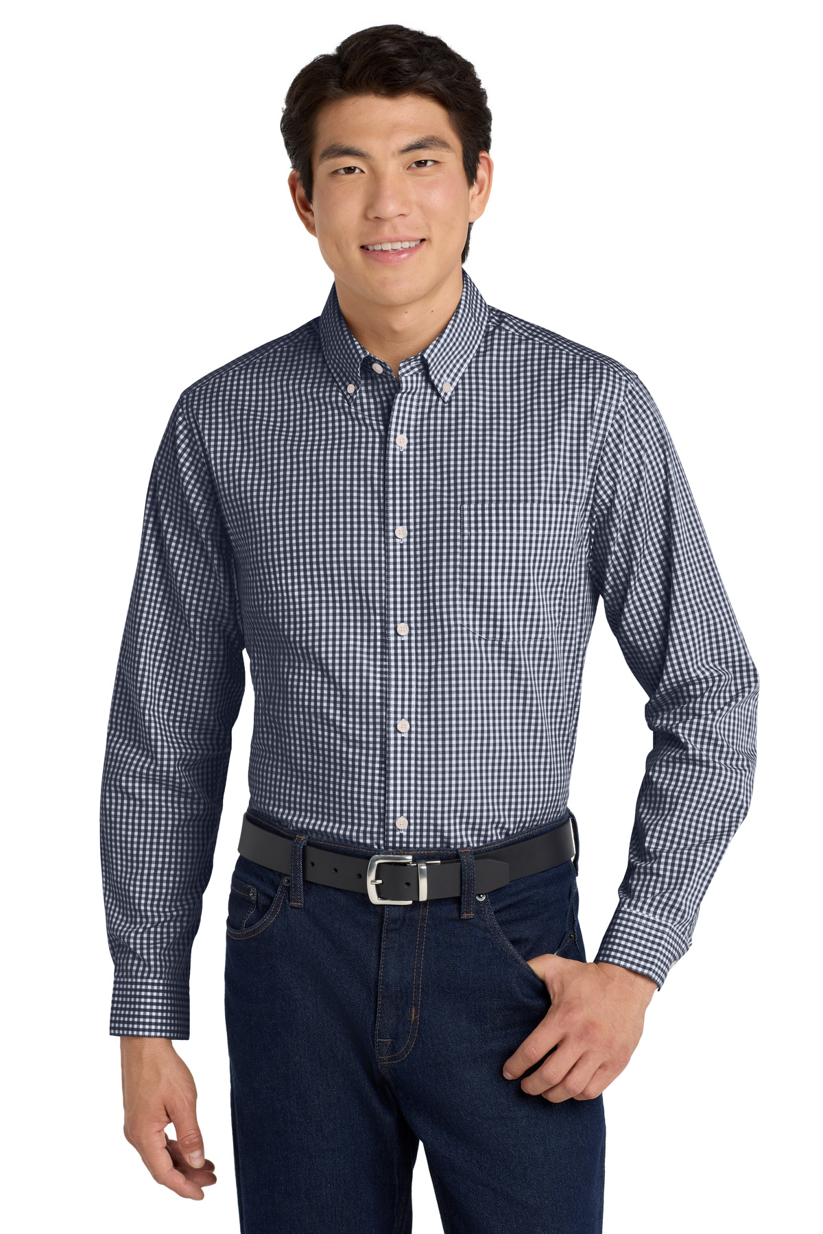 Port Authority ® Broadcloth Gingham Easy Care Shirt W644 - Image 4