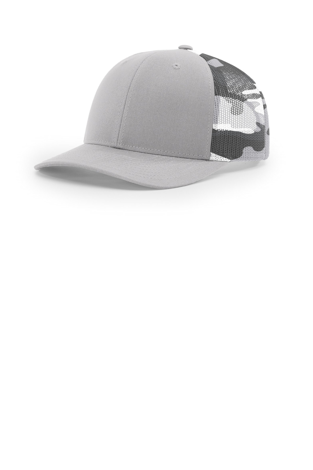 Printed Mesh Trucker - Silver/ Grey Camo