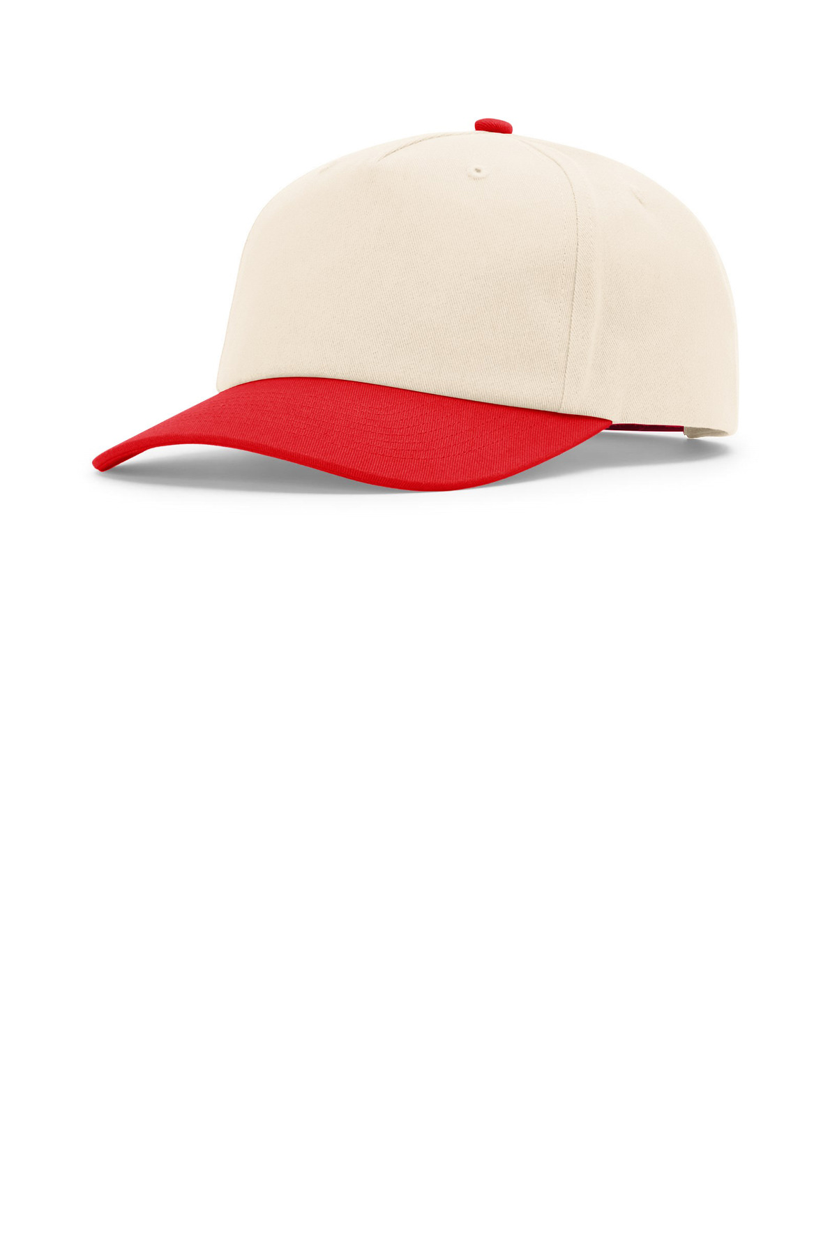 Richardson Richardson 5-Panel Relaxed Gramps 356 in Cream/ Cream/ Red