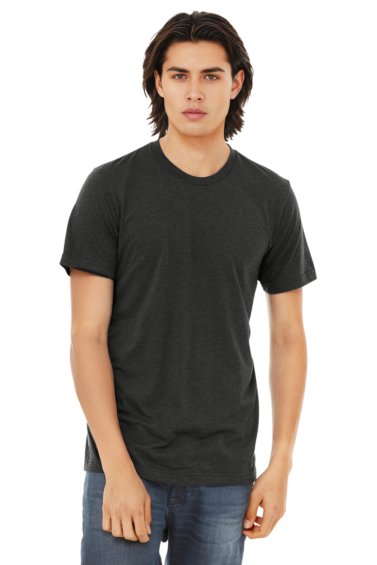 BELLA+CANVAS ® Unisex Triblend Short Sleeve Tee. BC3413 - Charcoal-Black Triblend