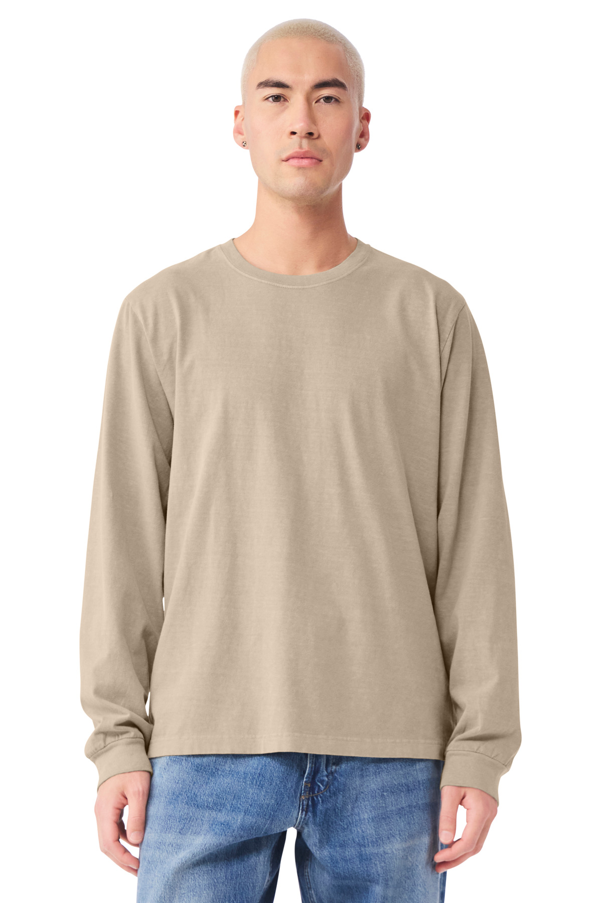 BELLA+CANVAS Unisex Heavyweight Garment-Dyed Long Sleeve Tee-Bella + Canvas