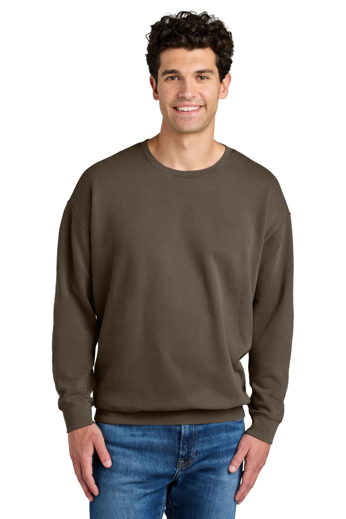 Comfort Colors Comfort Colors Lightweight Crewneck Sweatshirt 1466 in Espresso