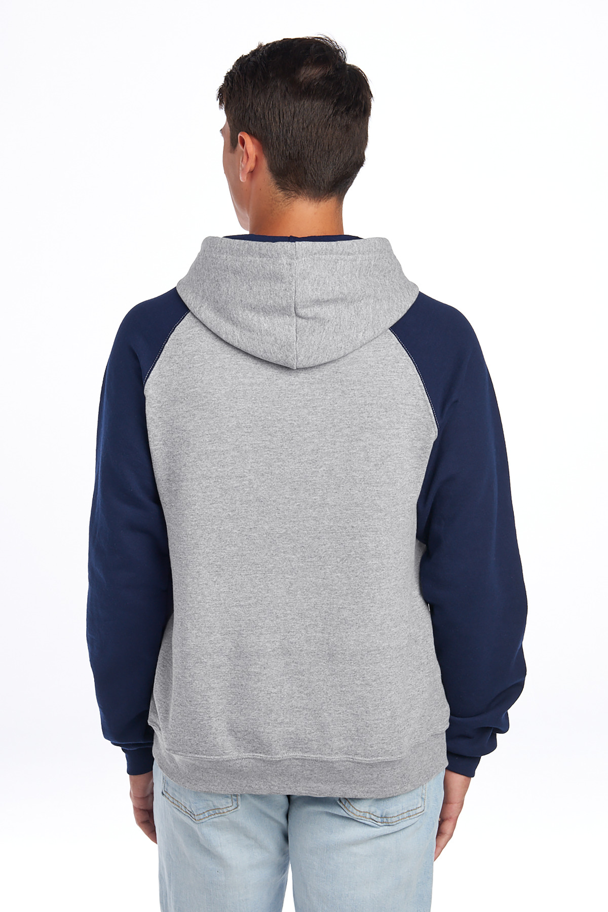 Jerzees Unisex NuBlend Colorblock Raglan Hoodie Sweatshirt 96C