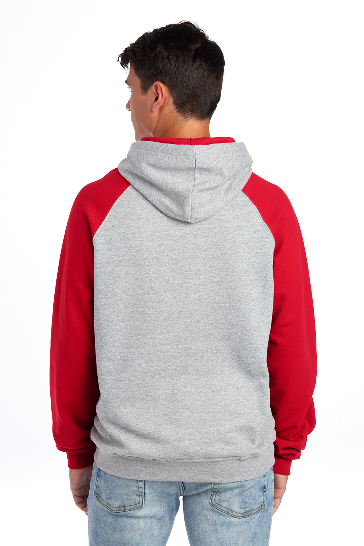 Jerzees Unisex NuBlend Colorblock Raglan Hoodie Sweatshirt 96C