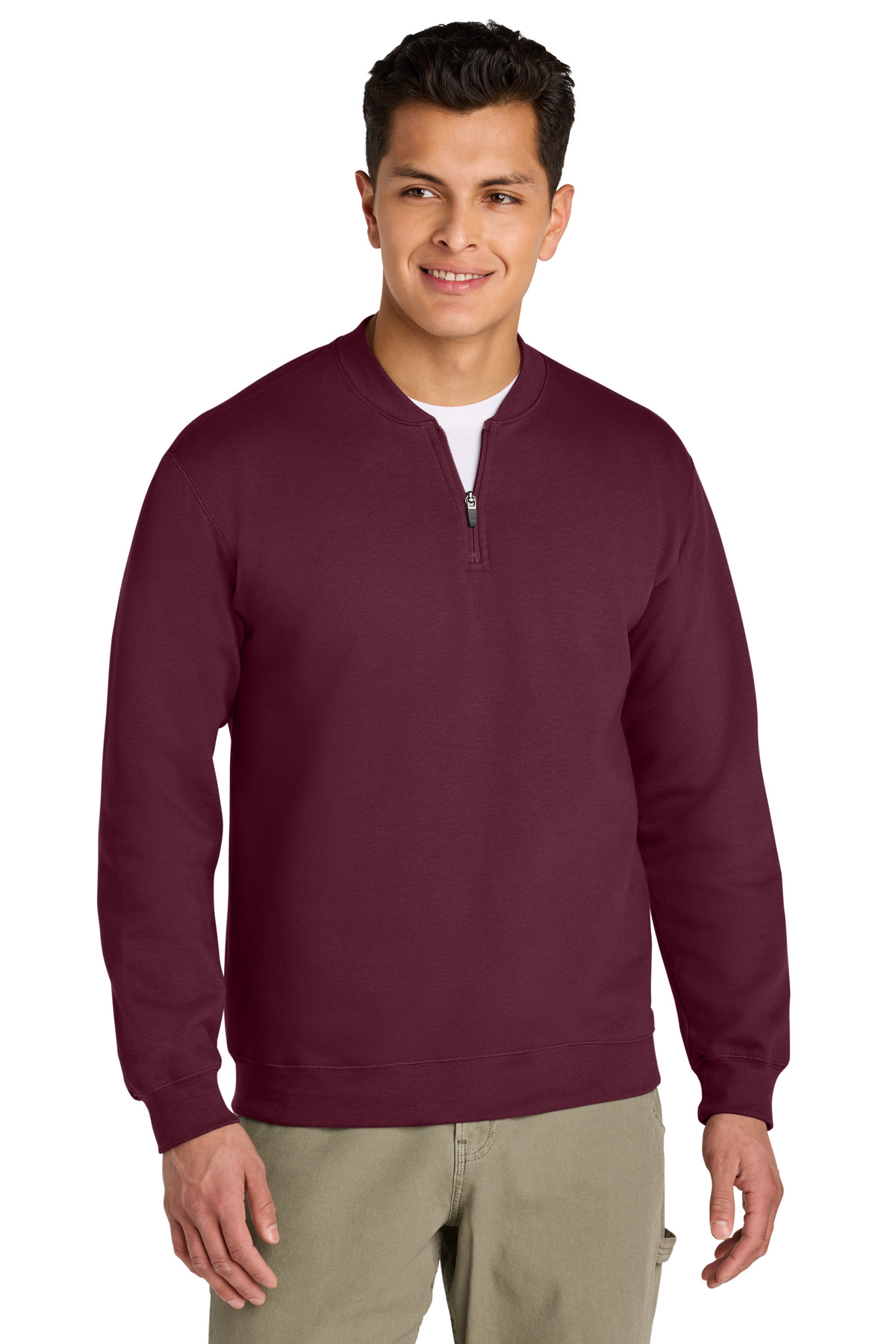 Gildan ®  Softstyle ®  Midweight Fleece 1/4-Zip SF008 - Front Model