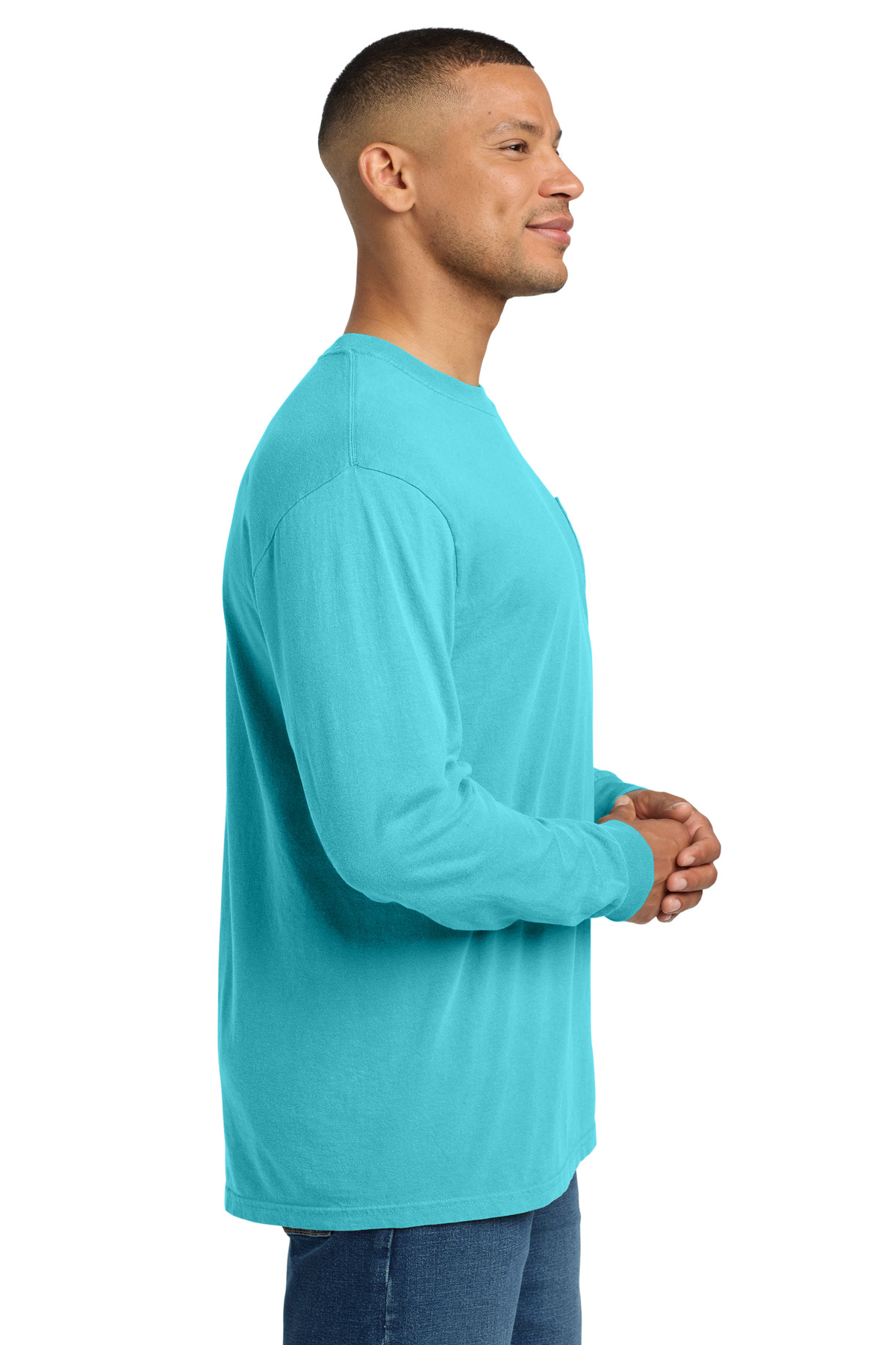 COMFORT COLORS Heavyweight Ring Spun Long Sleeve Pocket Tee. 4410