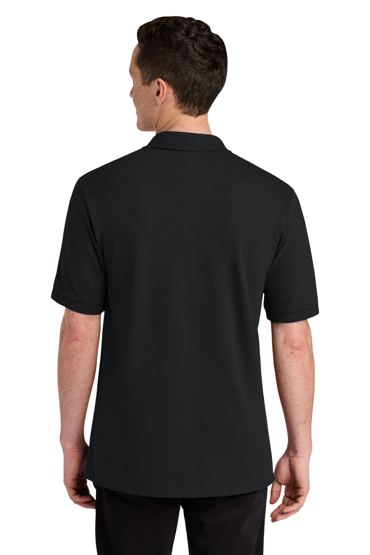 Jerzees Unisex Premium Ring Spun Cotton Pique Sport Shirt back view