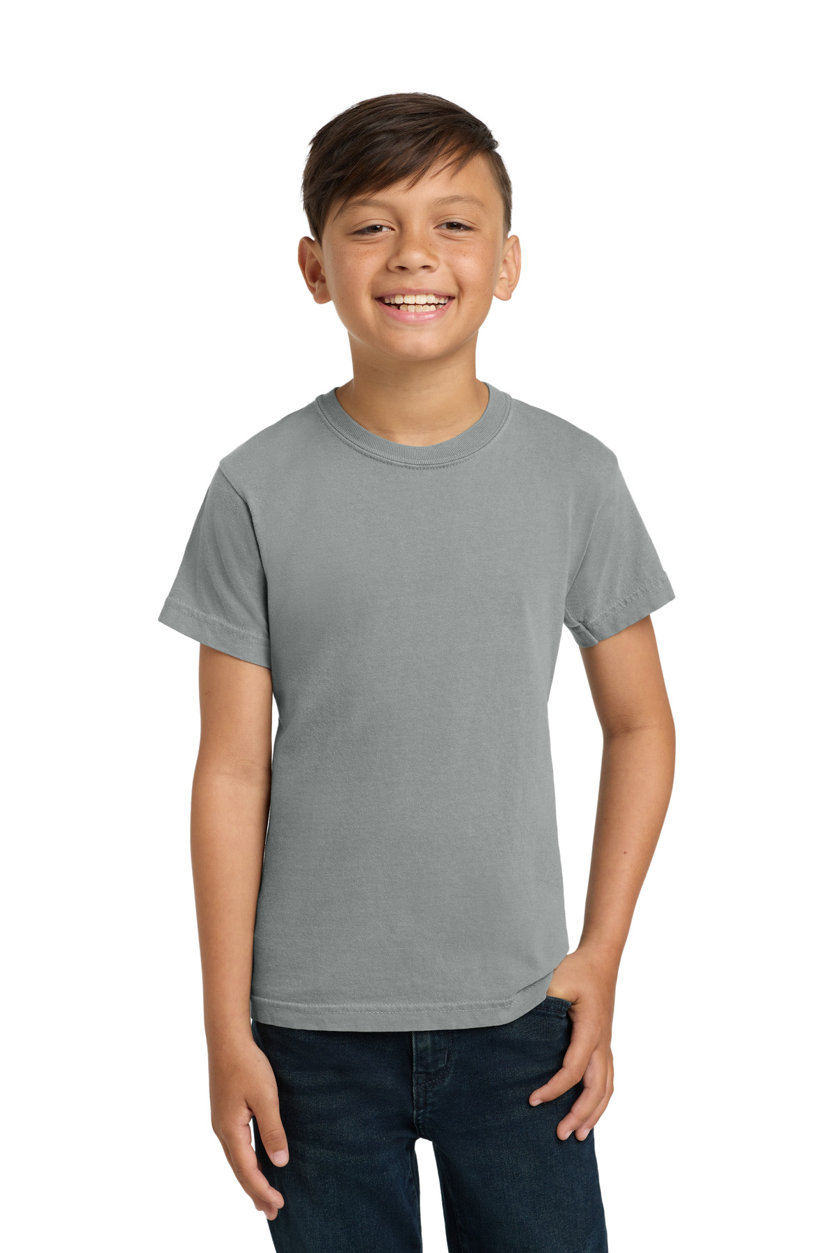 Comfort Colors COMFORT COLORS Youth Heavyweight Ring Spun Tee. 9018 in Granite