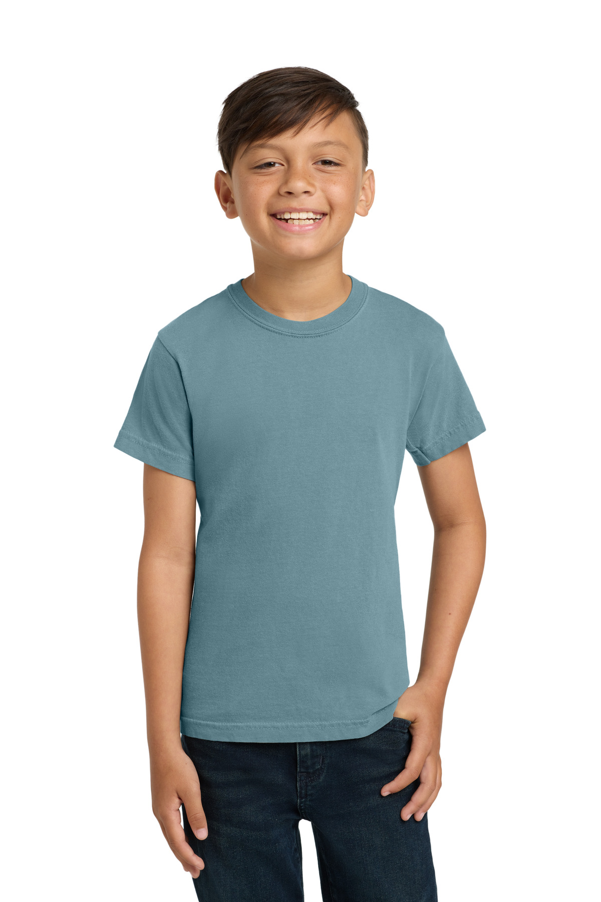 COMFORT COLORS ® Youth Heavyweight Ring Spun Tee. 9018 - Ice Blue