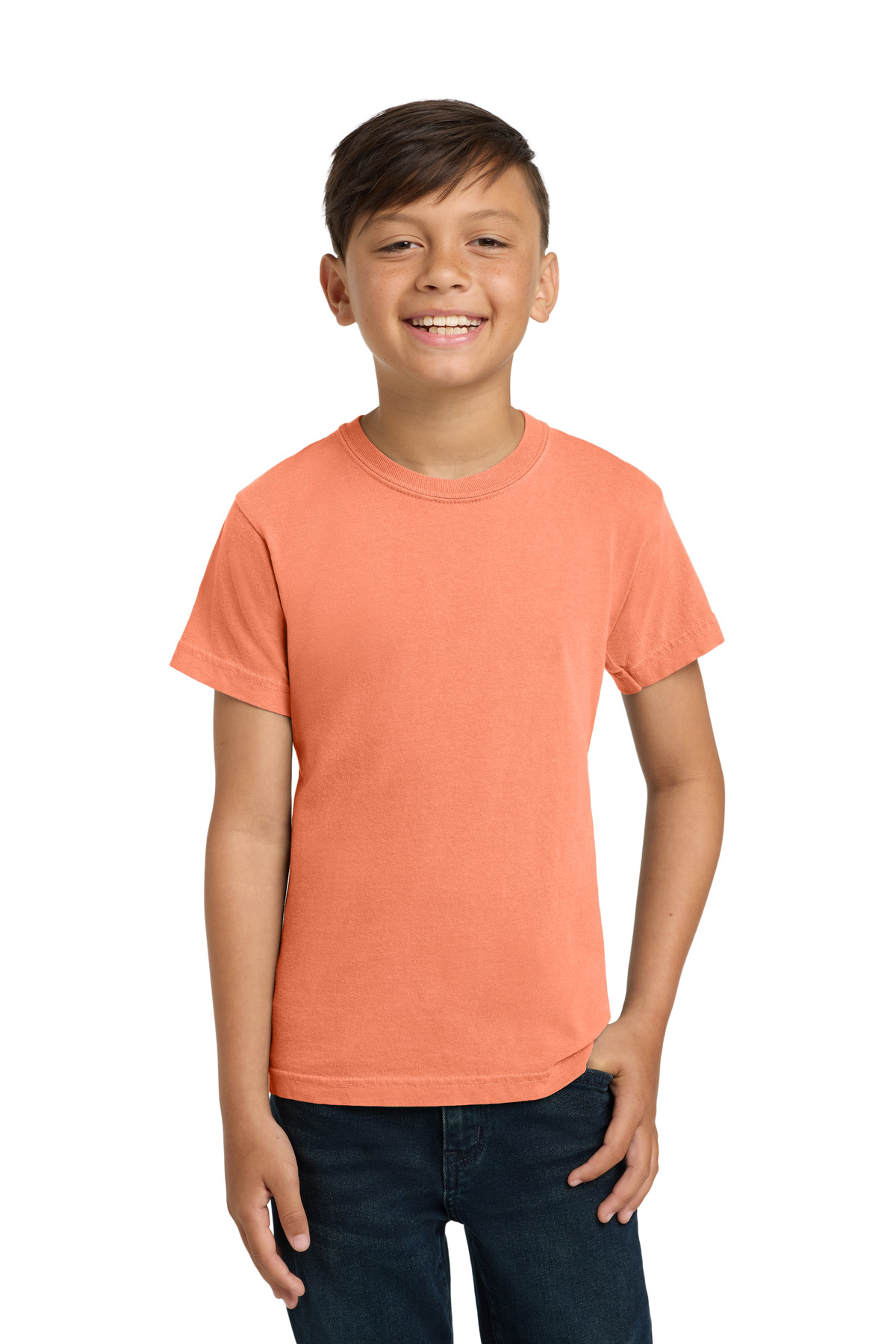 COMFORT COLORS ® Youth Heavyweight Ring Spun Tee. 9018 - Melon