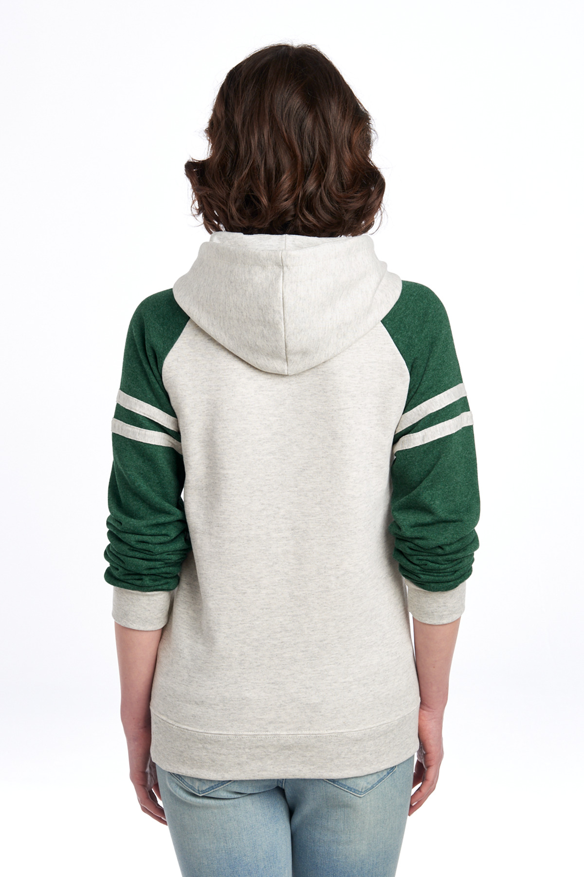Jerzees Unisex NuBlend Varsity Colorblock Hooded Sweatshirt 97C