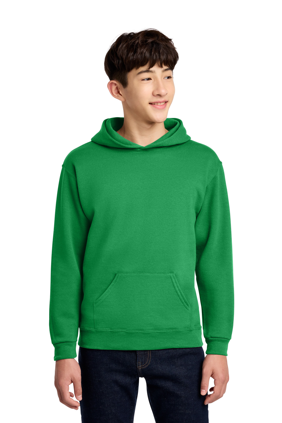 Jerzees ®  - Youth NuBlend ®  Pullover Hooded Sweatshirt.  996Y - Front Model