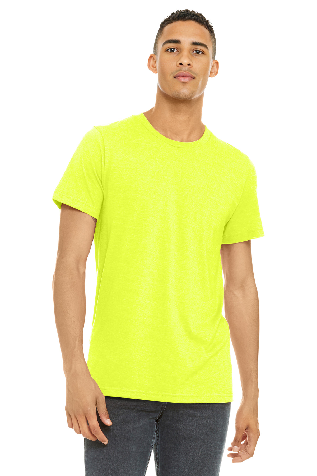 BELLA+CANVAS Unisex Heather CVC Short Sleeve Tee. BC3001CVC