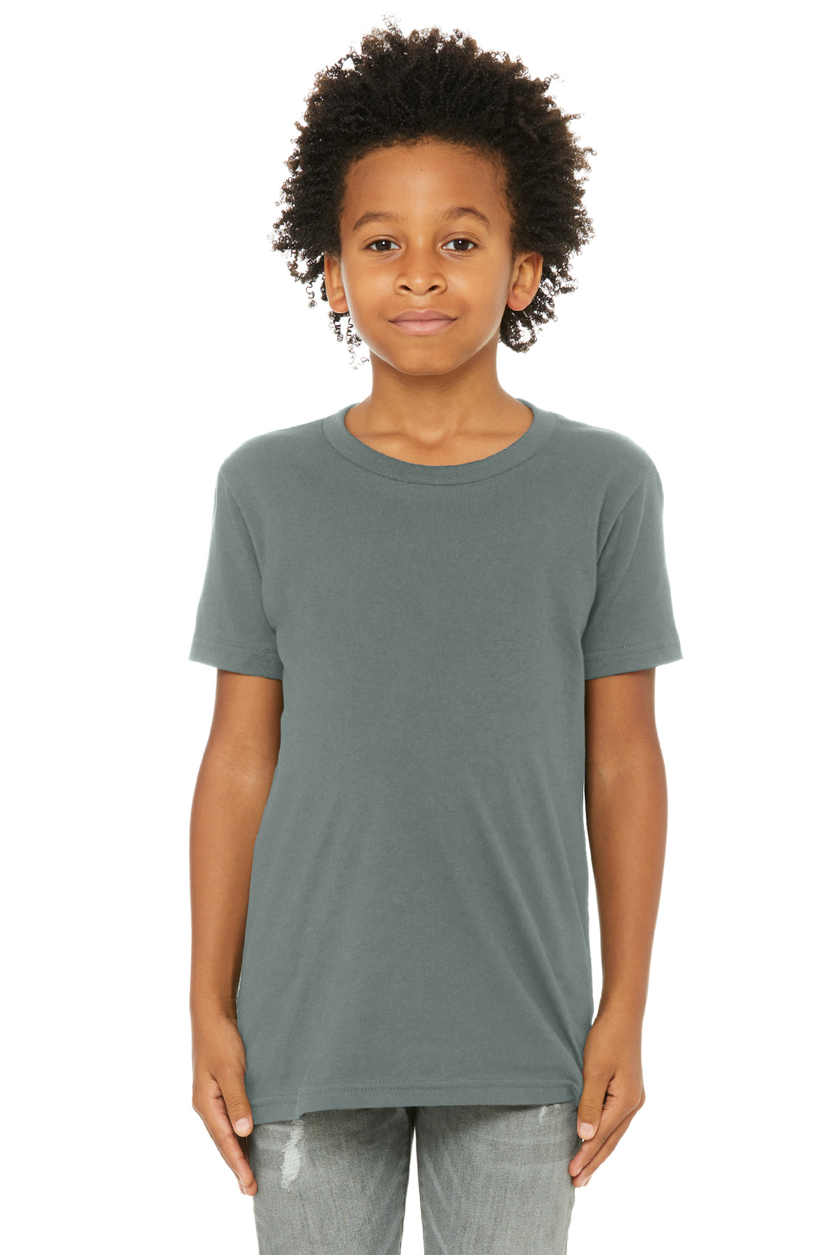 BELLA+CANVAS ® Youth Jersey Short Sleeve Tee. BC3001Y - Blue Storm