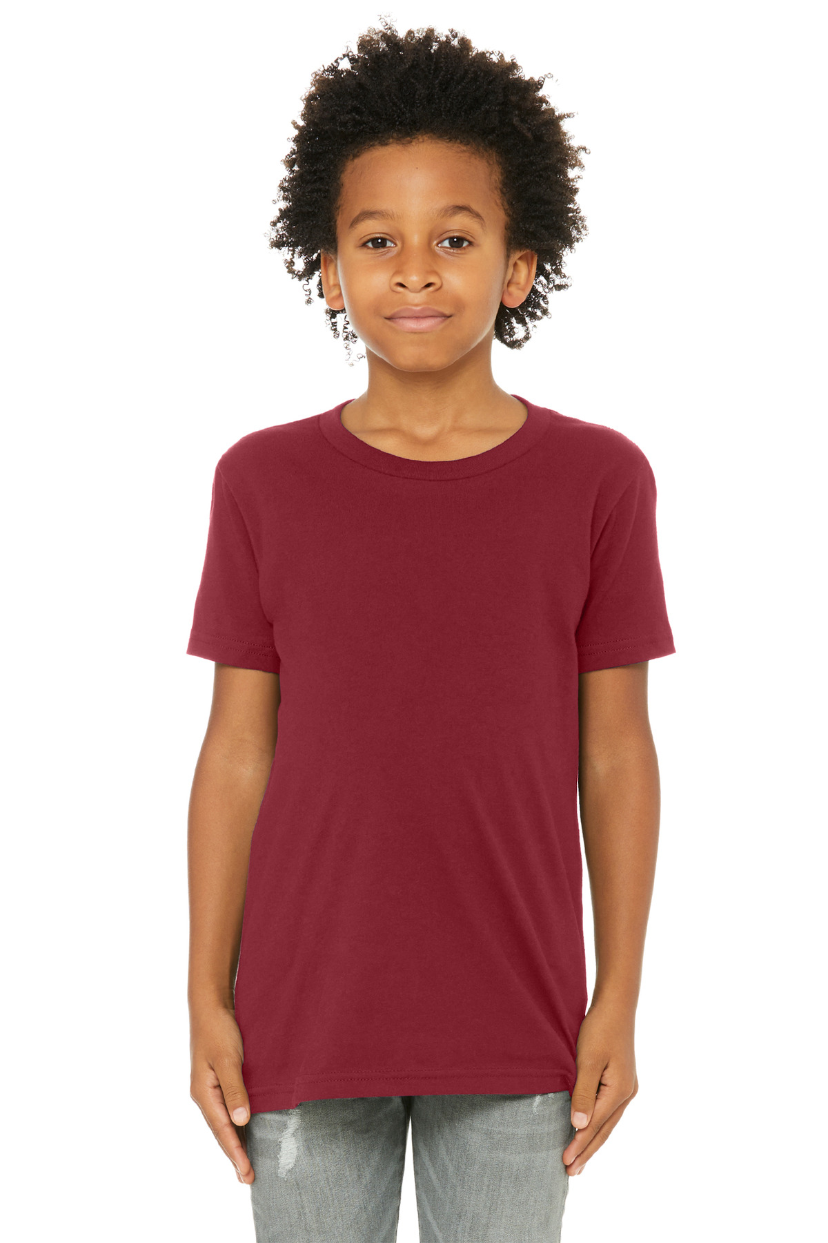 BELLA+CANVAS ® Youth Jersey Short Sleeve Tee. BC3001Y - Cardinal