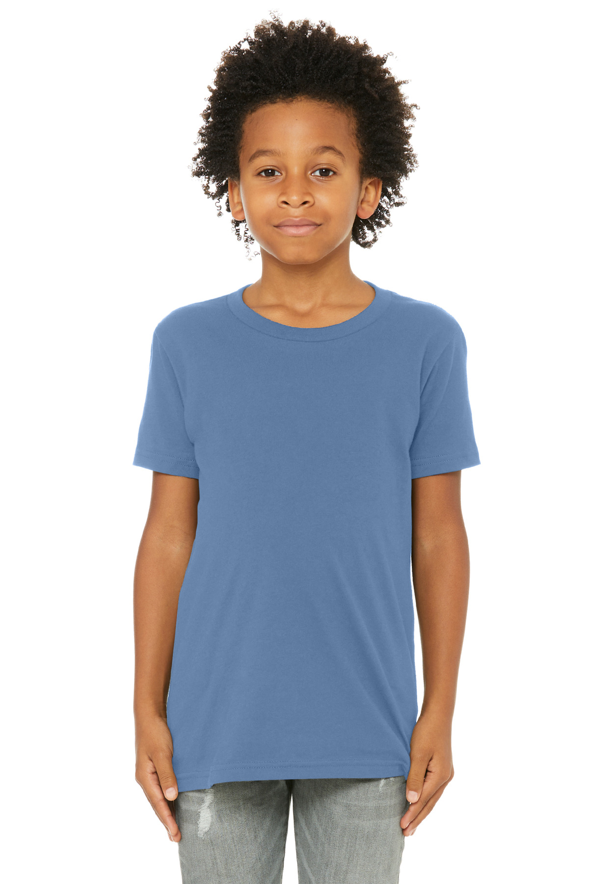 BELLA+CANVAS ® Youth Jersey Short Sleeve Tee. BC3001Y - Lavender Blue