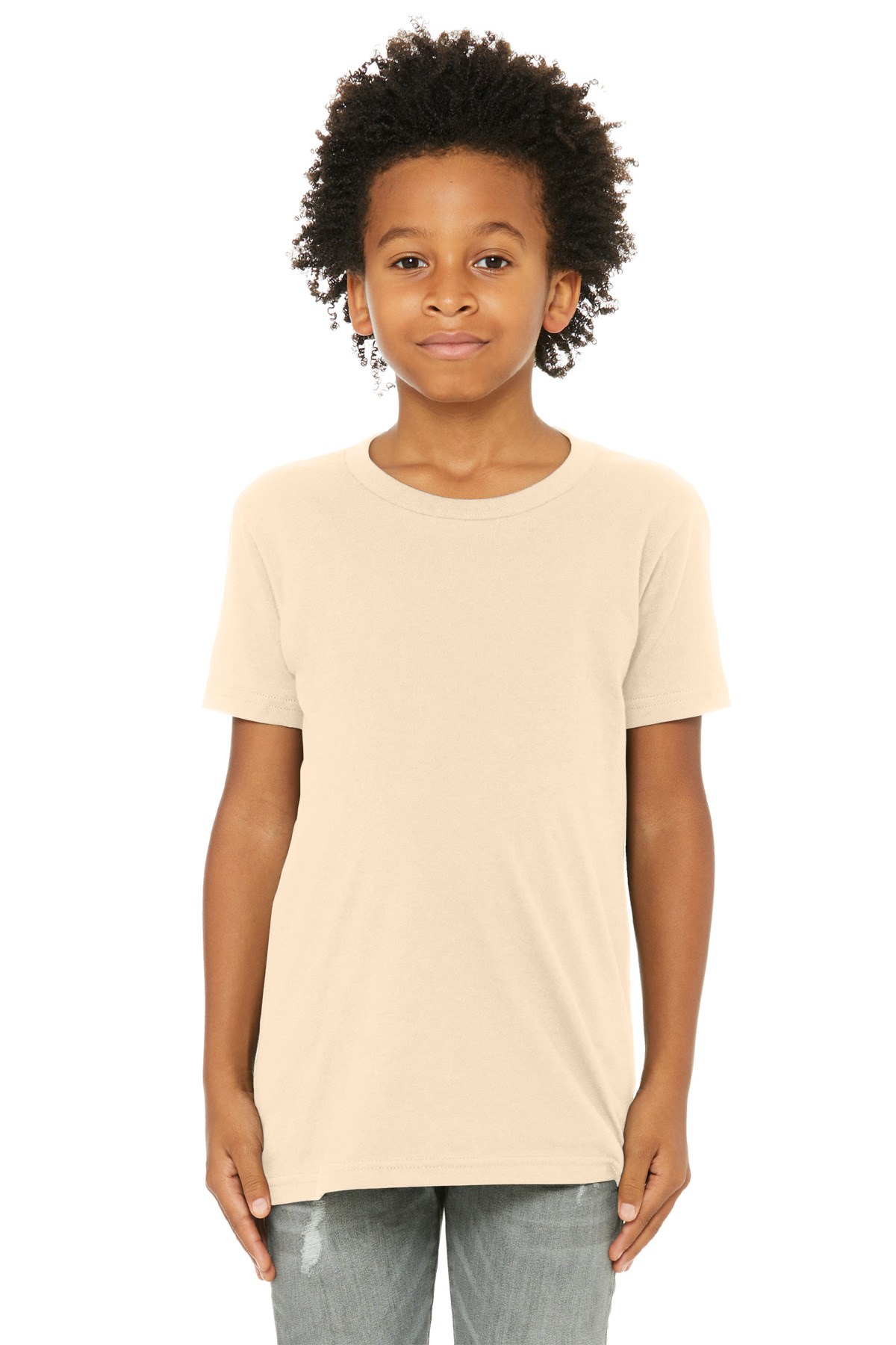 BELLA+CANVAS ® Youth Jersey Short Sleeve Tee. BC3001Y - Soft Cream