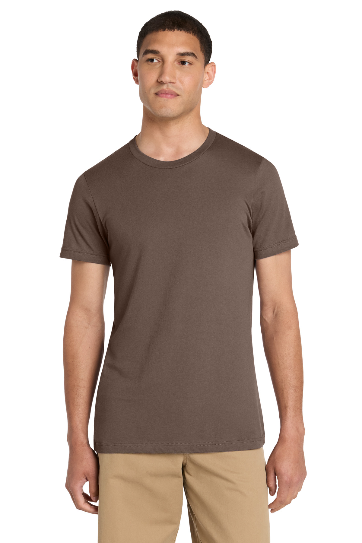 Bella + Canvas BELLA+CANVAS Unisex Jersey Short Sleeve Tee. BC3001 in Cocoa