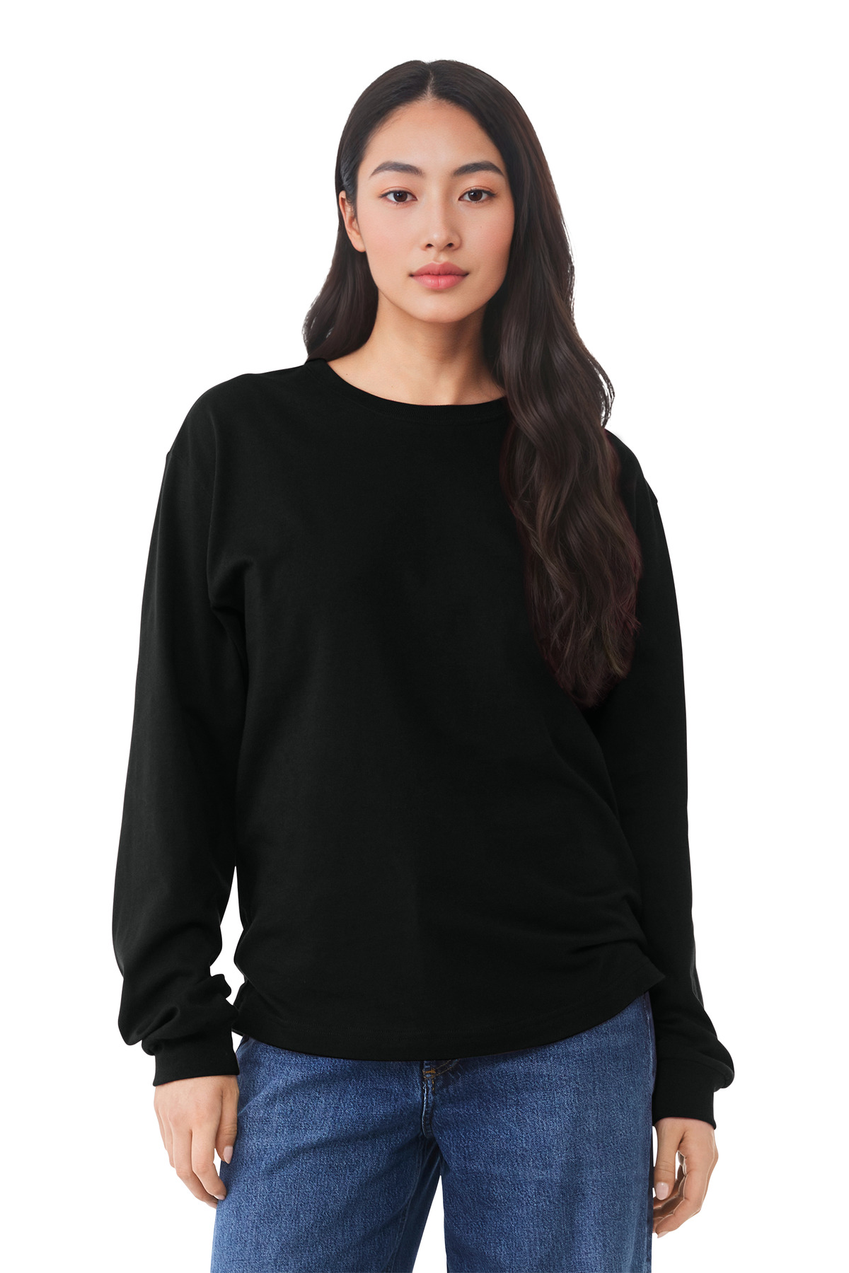 BELLA+CANVAS ® Unisex 6-Ounce Heavyweight Long Sleeve Tee BC3511 - Black