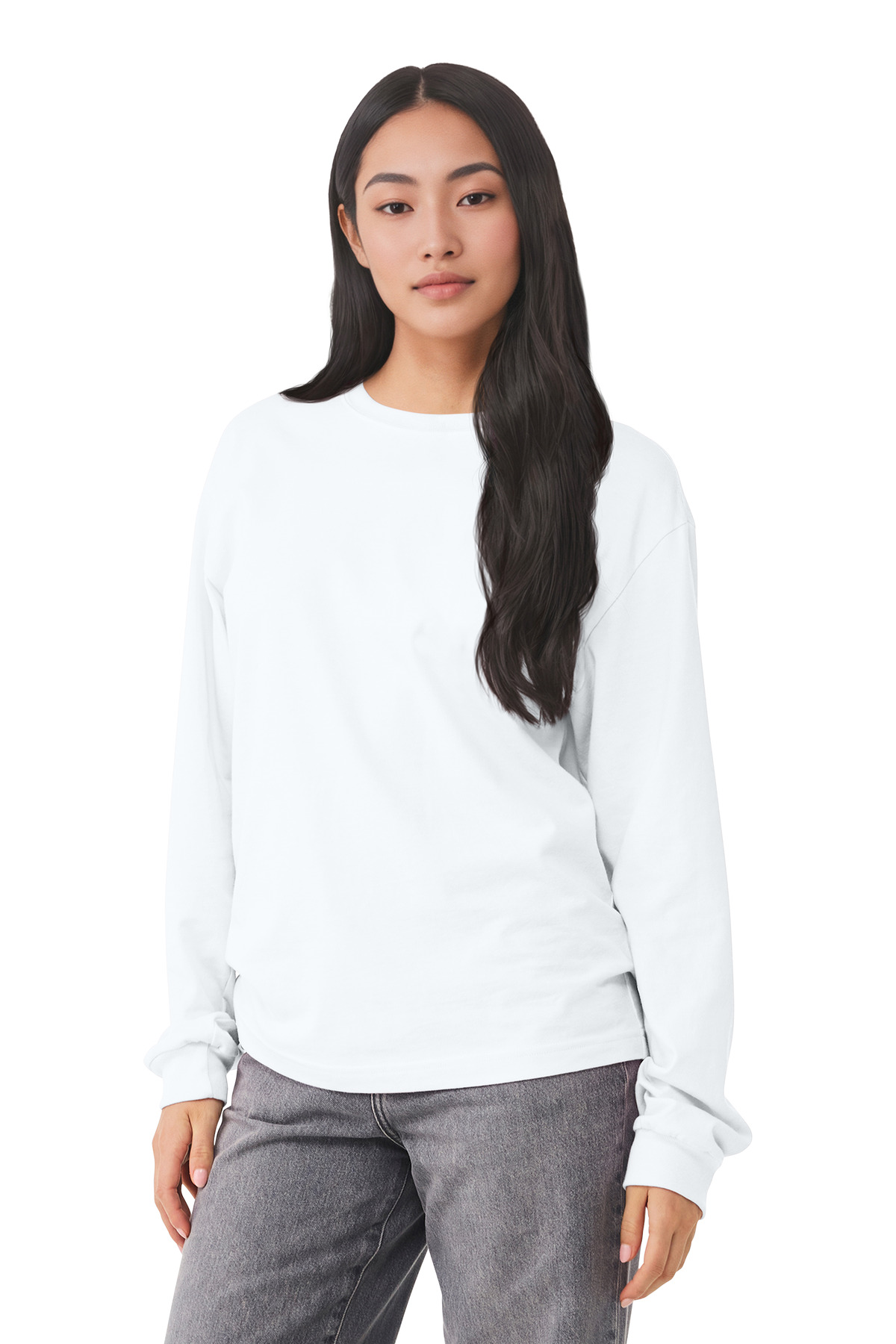 BELLA+CANVAS ® Unisex 6-Ounce Heavyweight Long Sleeve Tee BC3511 - White