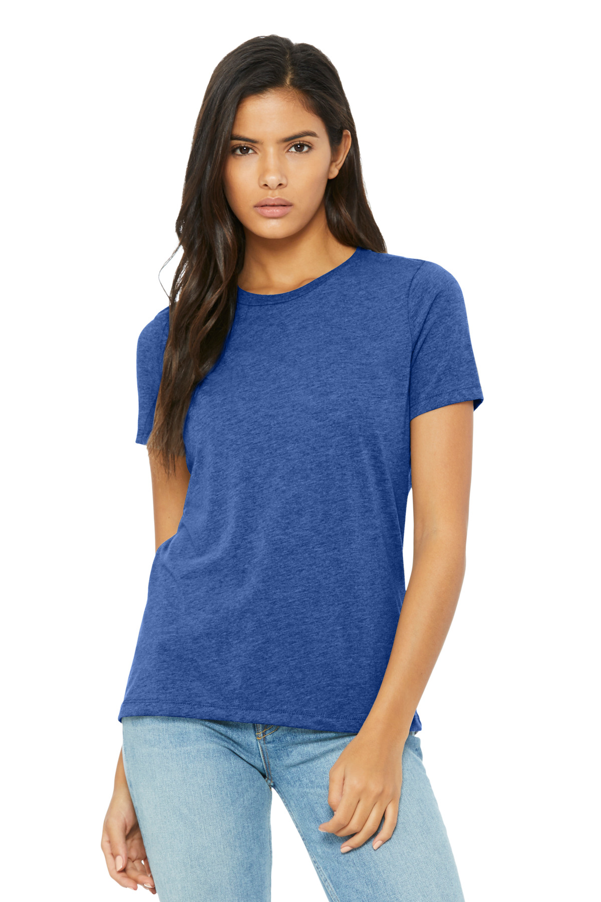BELLA+CANVAS ® Women's Relaxed Triblend Tee BC6413 - Blue Triblend