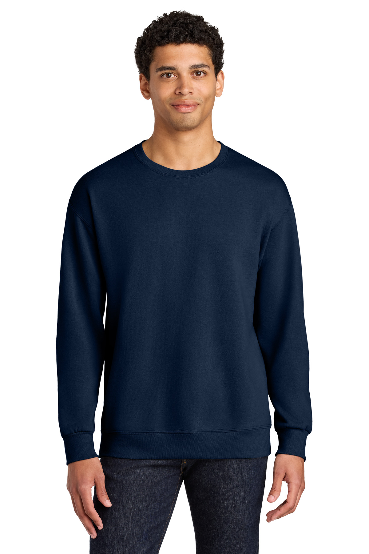 Jerzees Ultimate   Unisex CVC Ring Spun Crewneck Sweatshirt IC48M