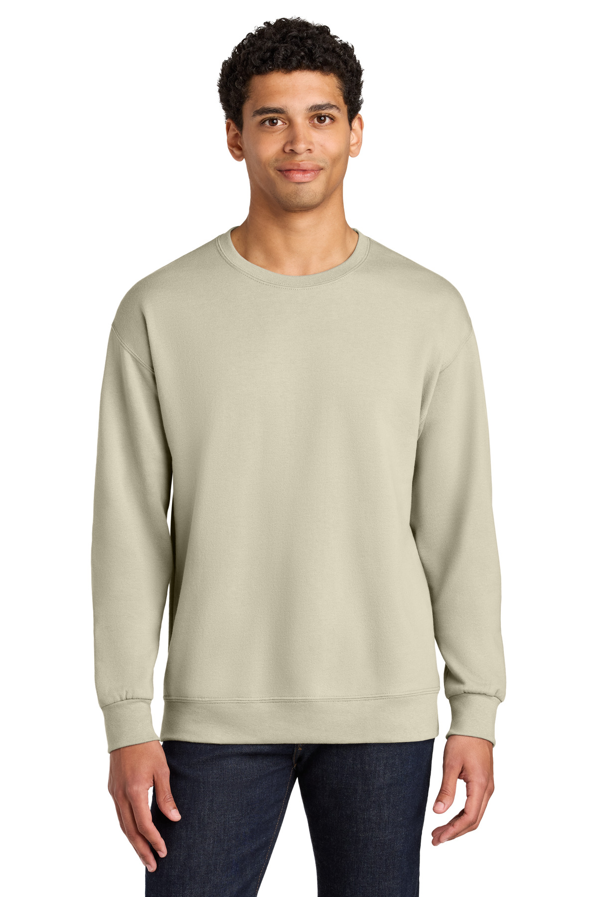 Jerzees Ultimate Unisex CVC Ring Spun Crewneck Sweatshirt IC48M
