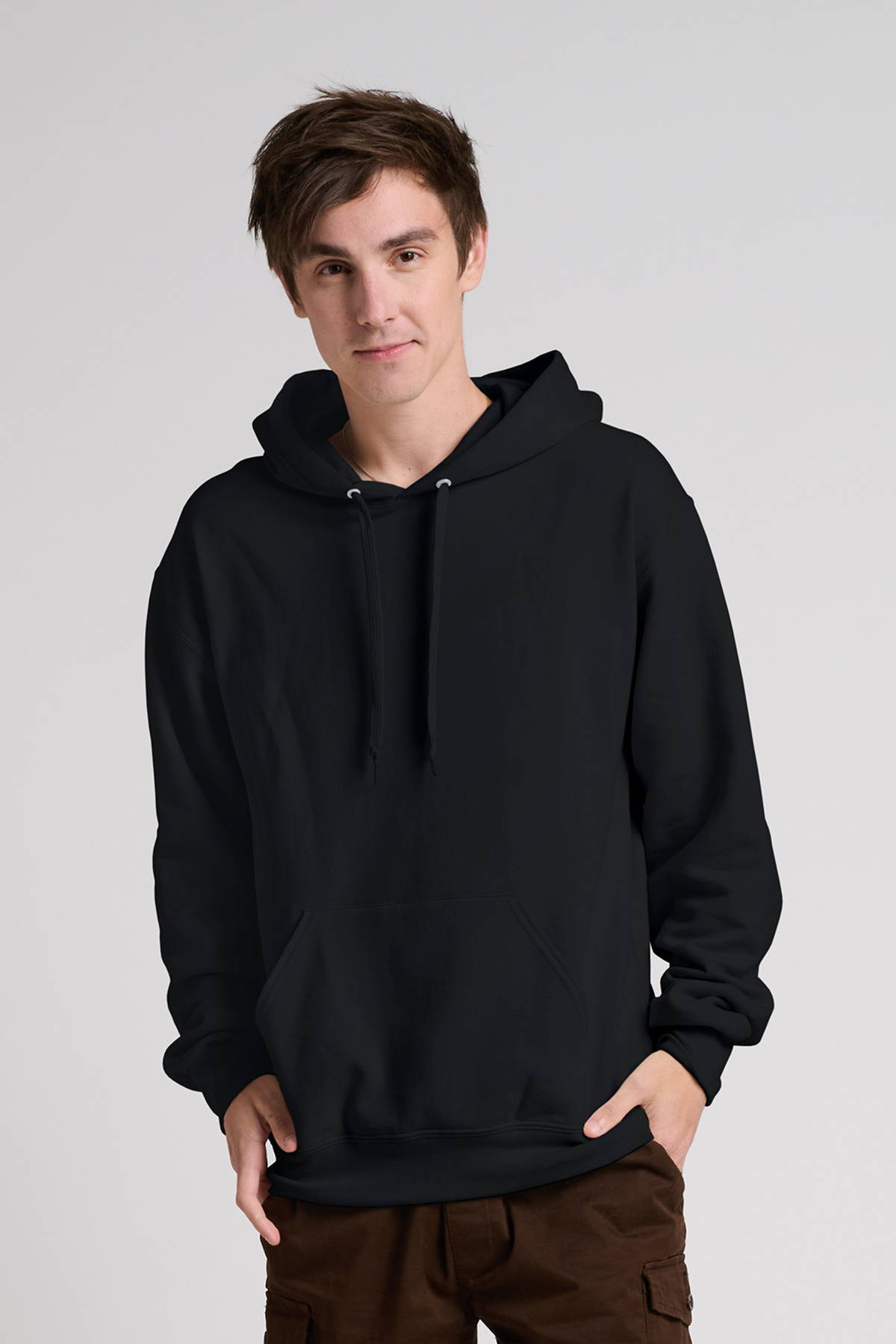 Jerzees Ultimate Unisex CVC Ring Spun Hooded Sweatshirt IC49M